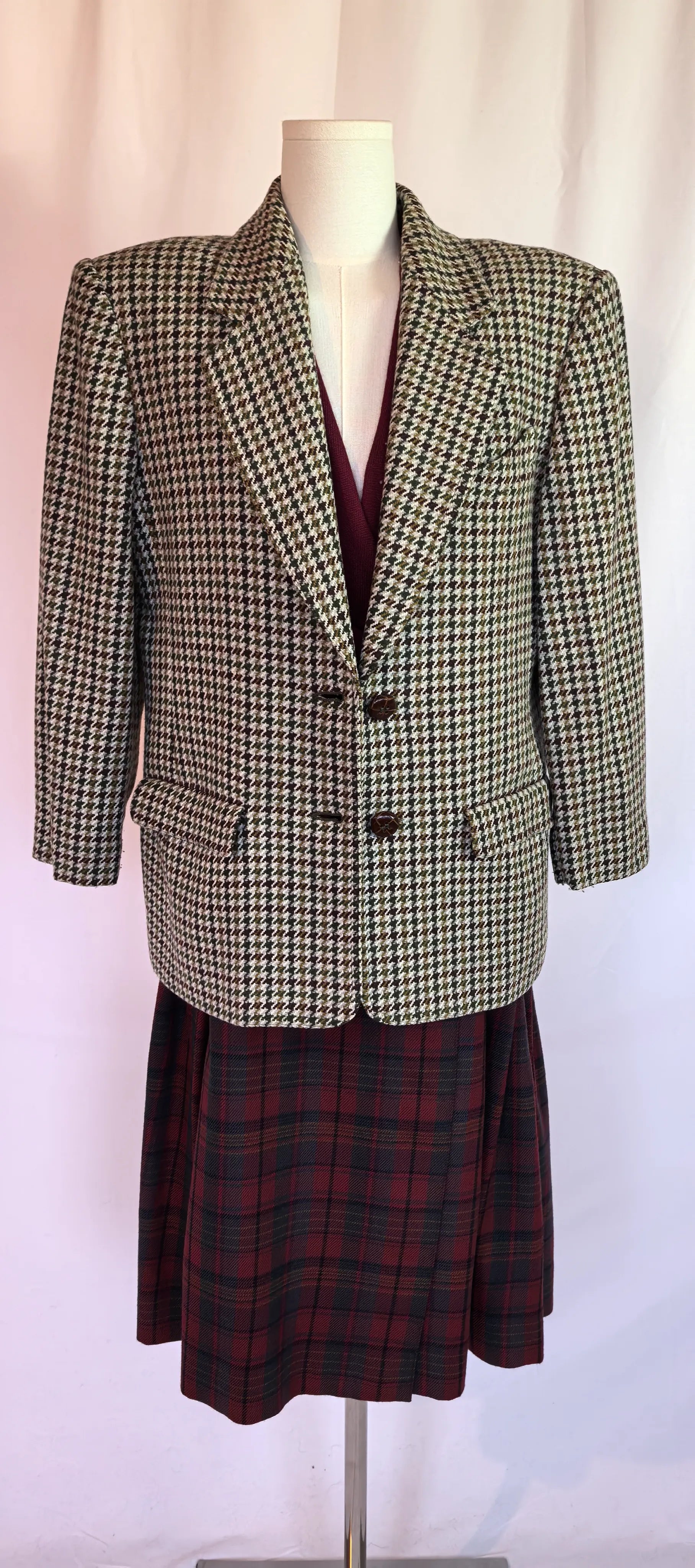 Sacou tweed din lana