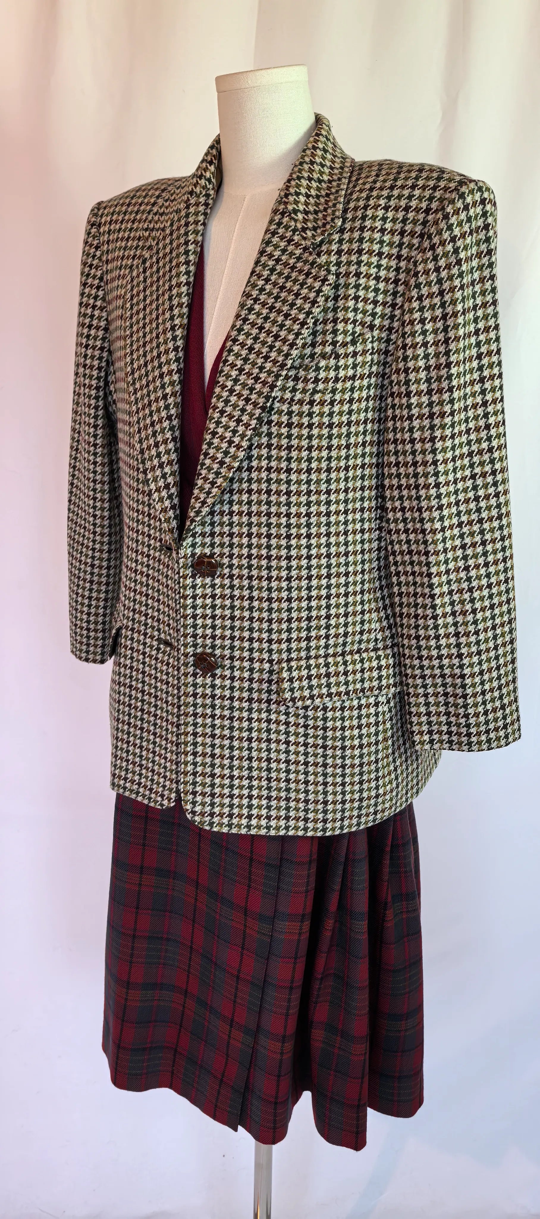 Sacou tweed din lana