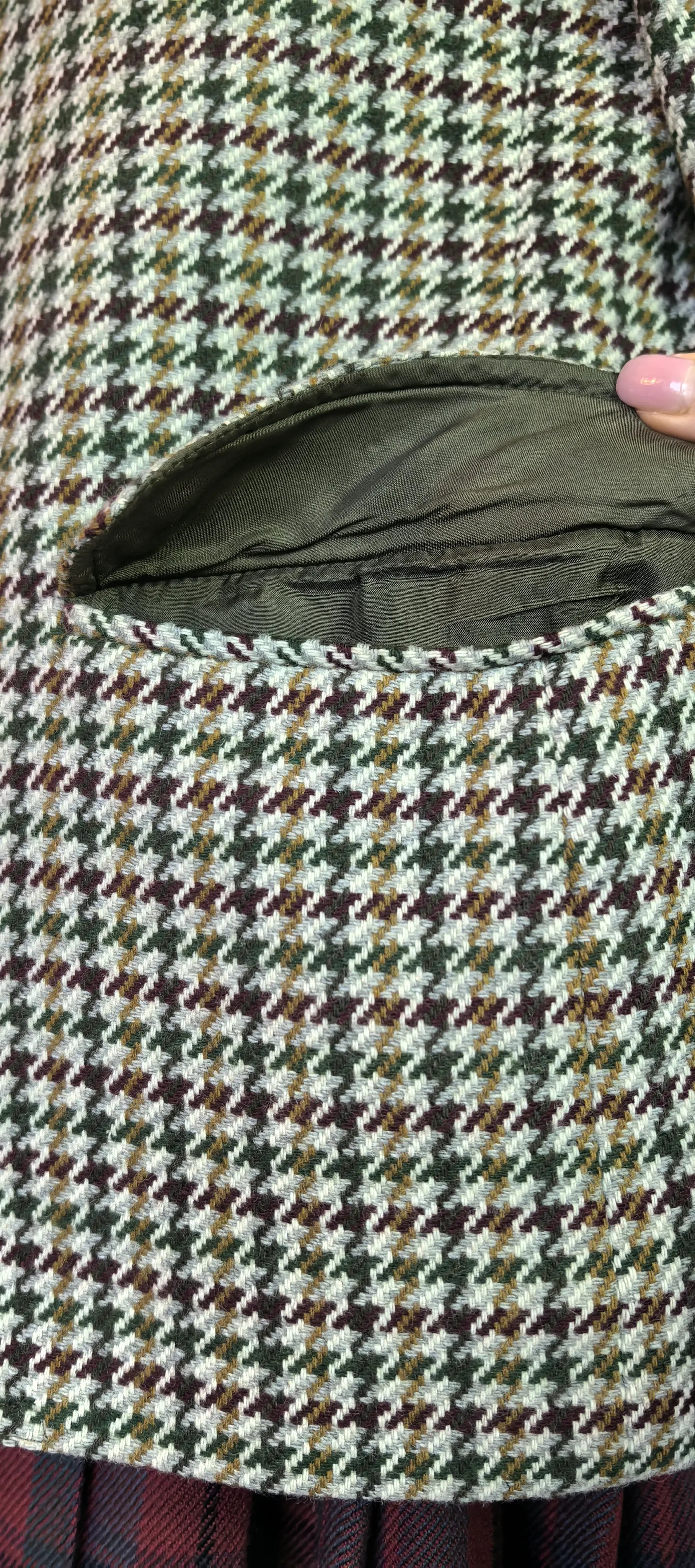 Sacou tweed din lana