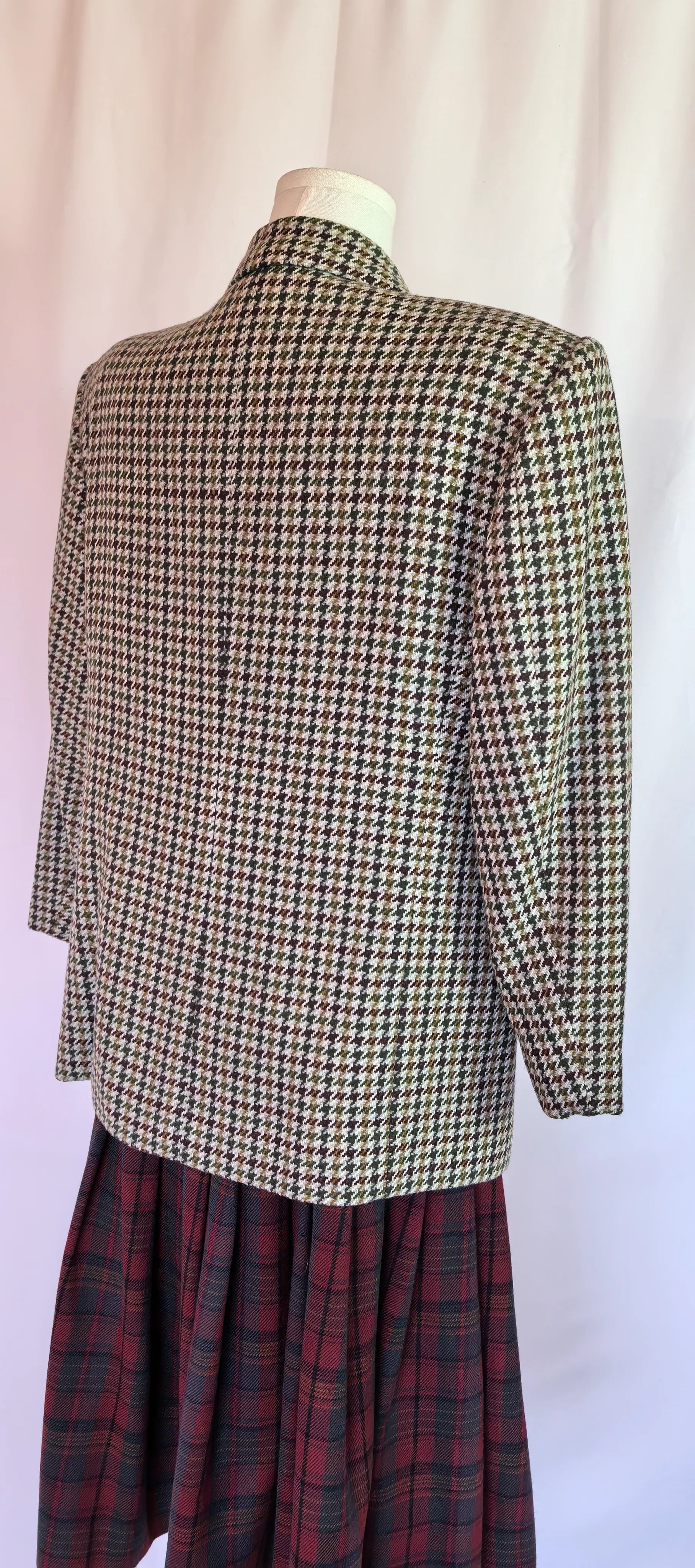 Sacou tweed din lana