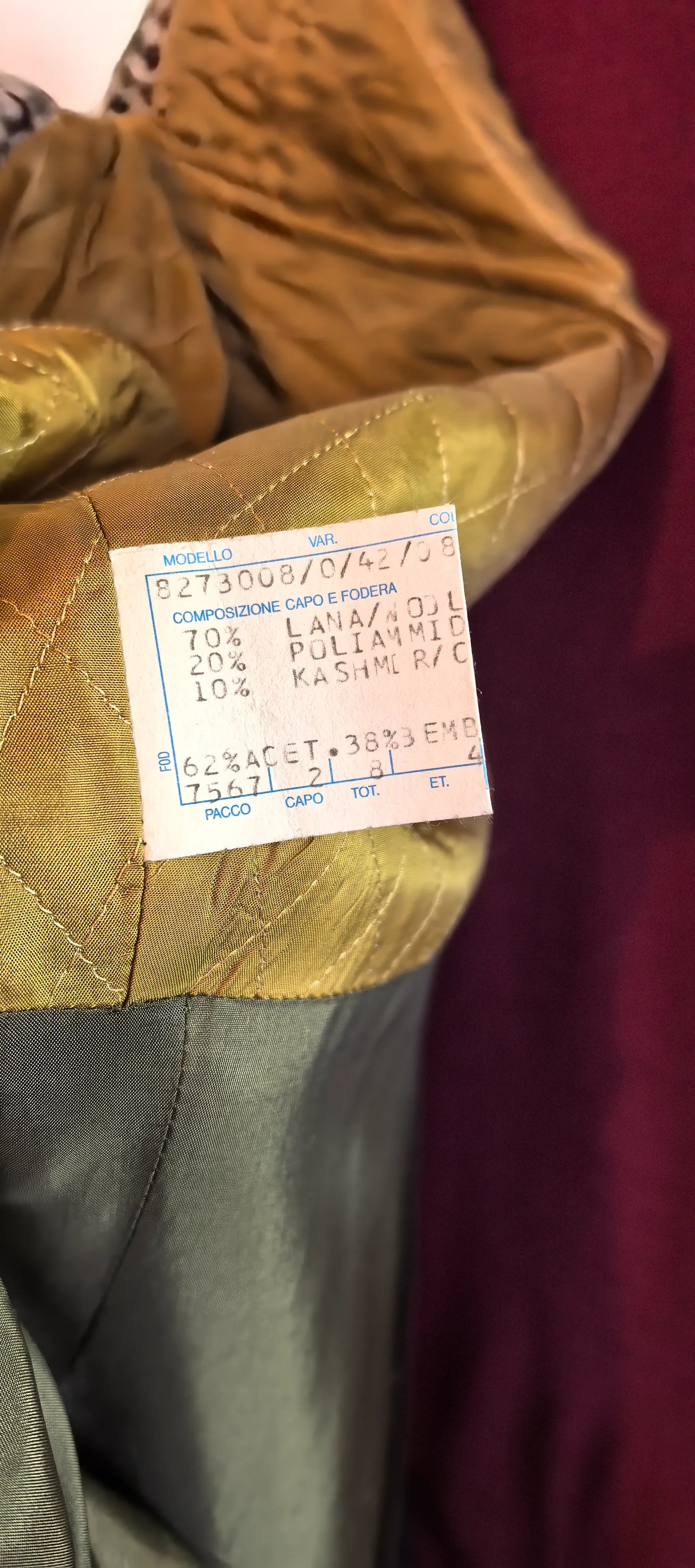 Sacou tweed din lana