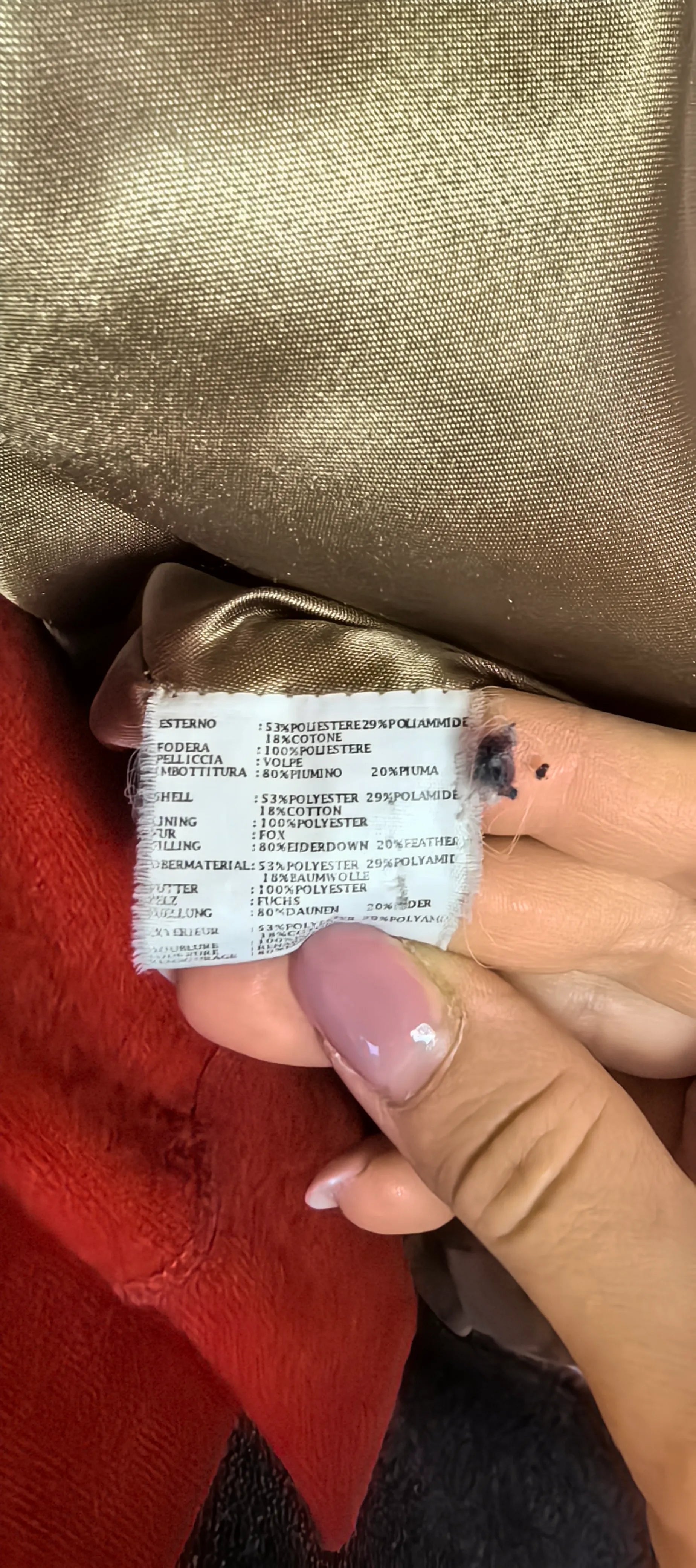 Geaca de puf si pene