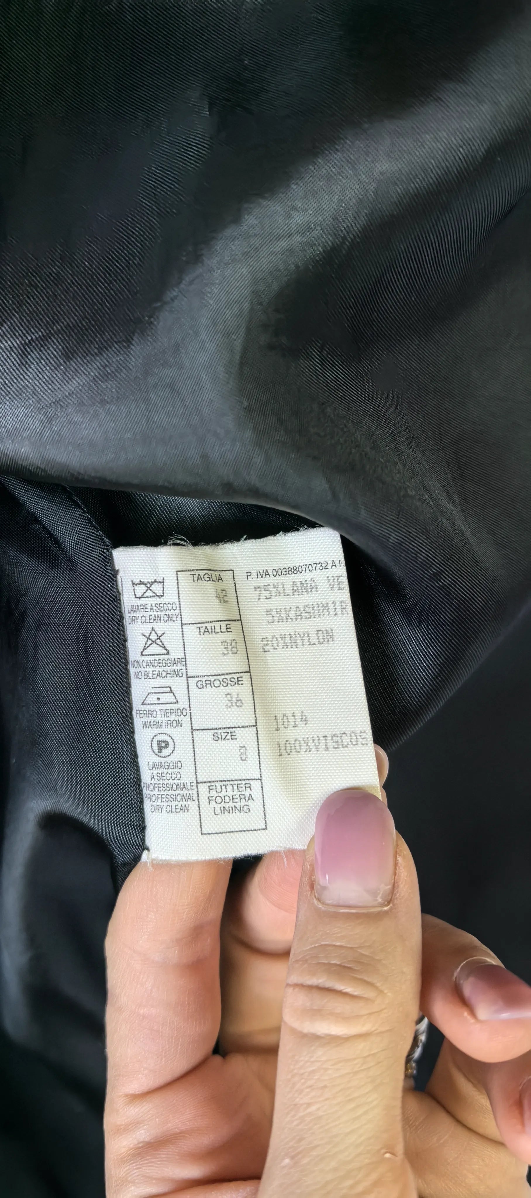 Palton din lana si casmir- Misto Cashmere