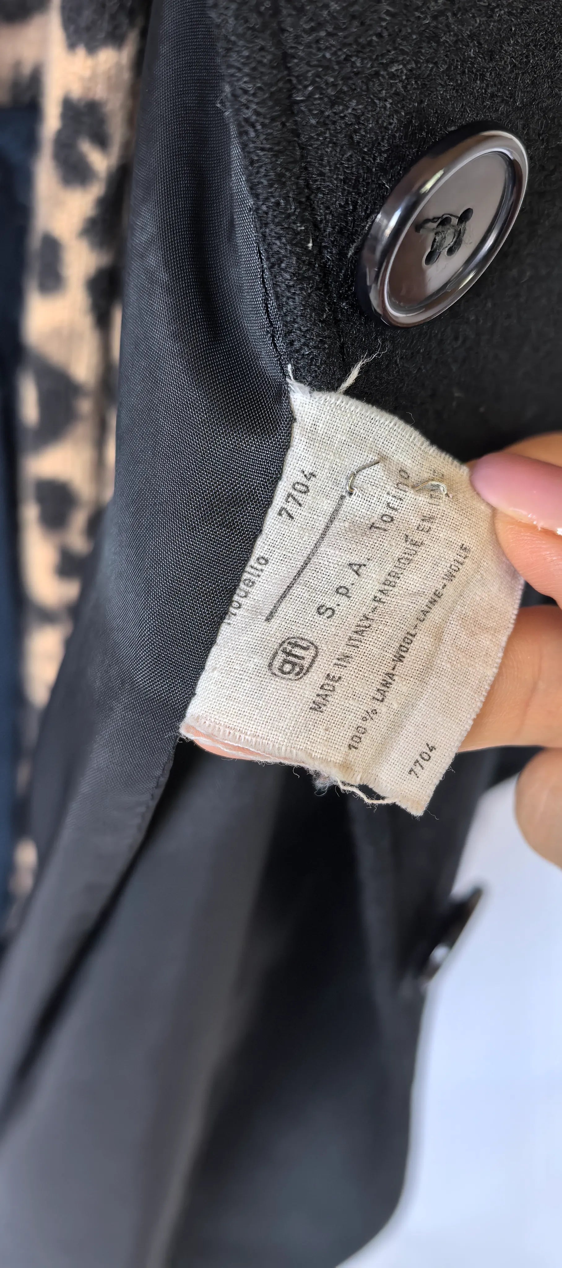 Palton amplu vintage din lana - Valentino MissV