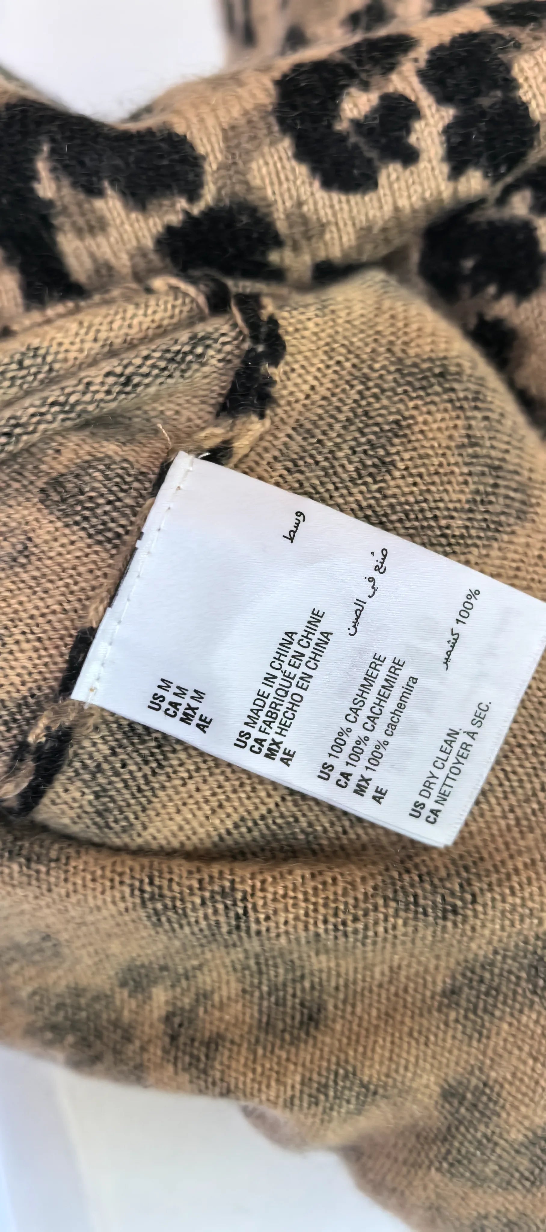 Helanca animal print din casmir - Charter Club