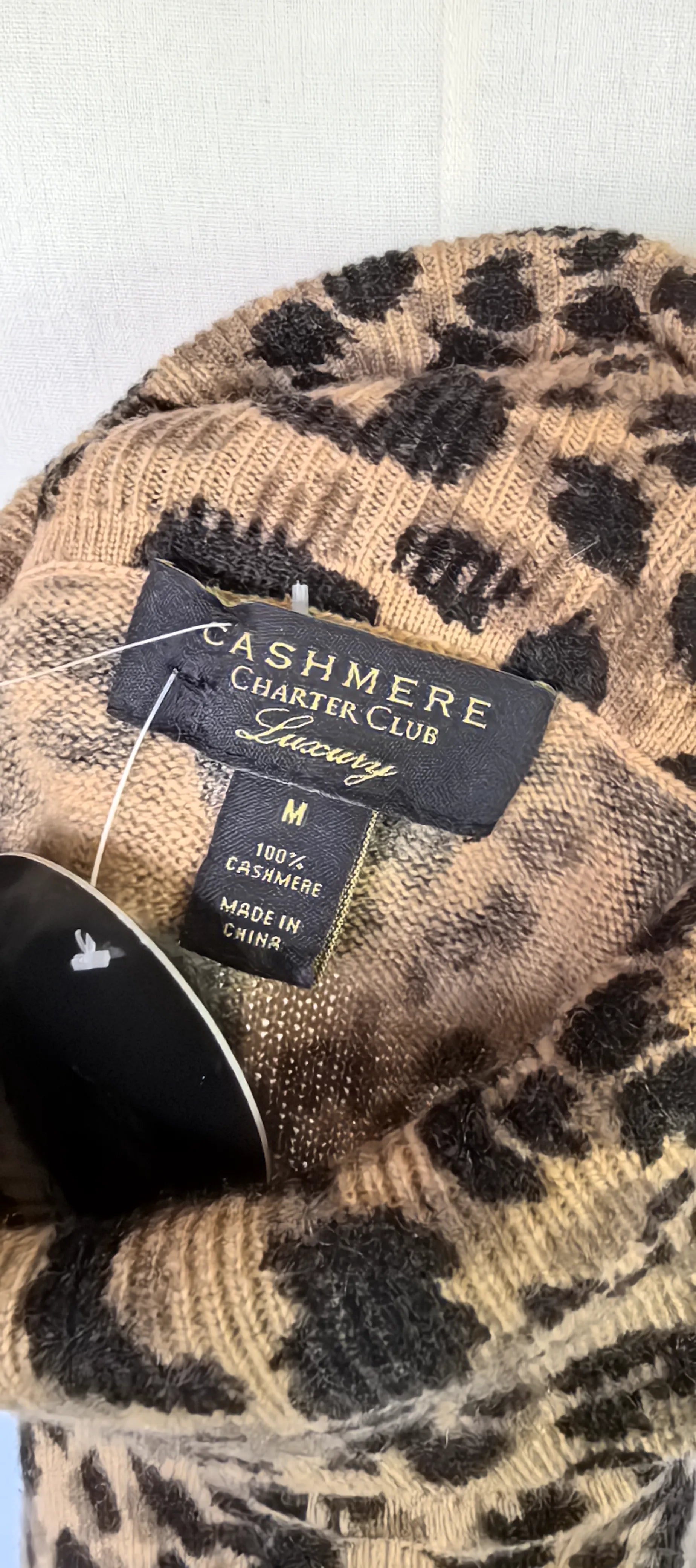 Helanca animal print din casmir - Charter Club