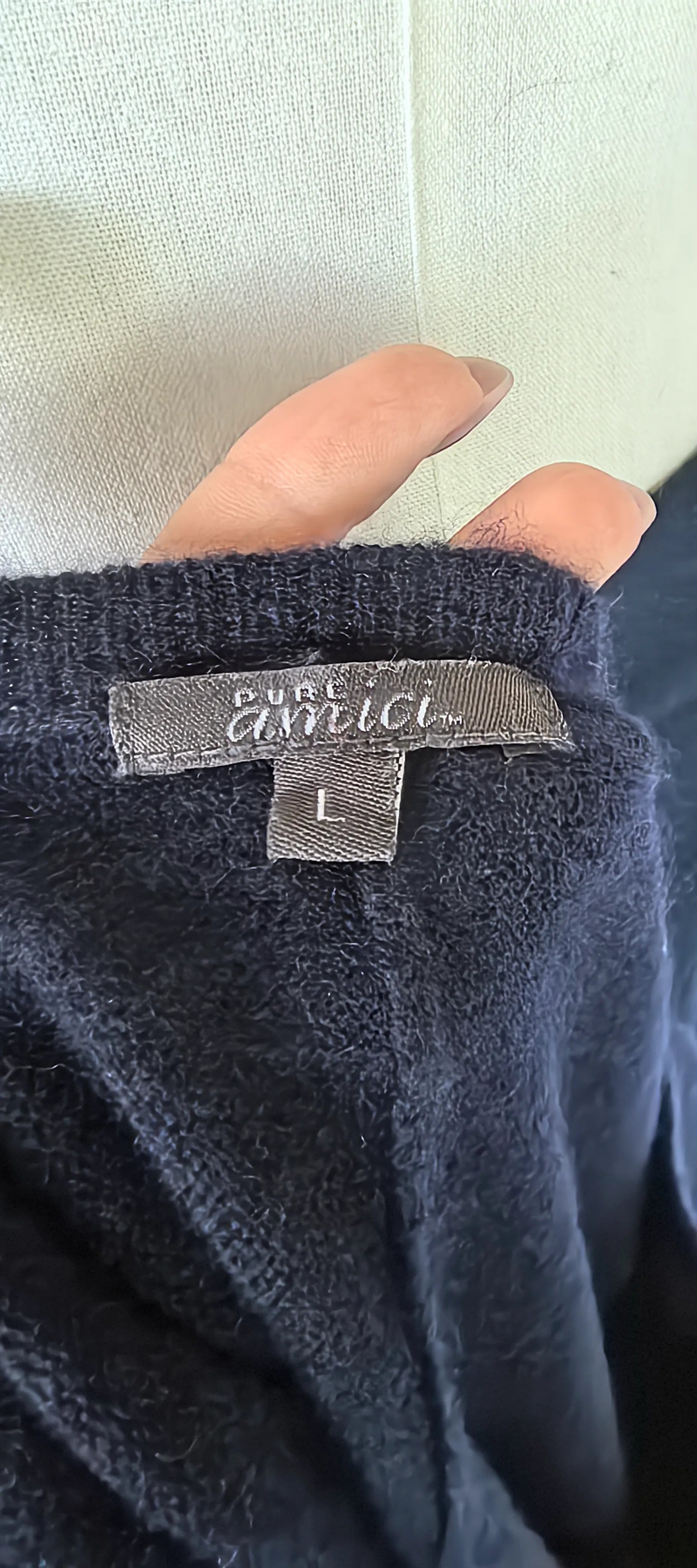 Pulover navy oversized din casmir - Pure Amici