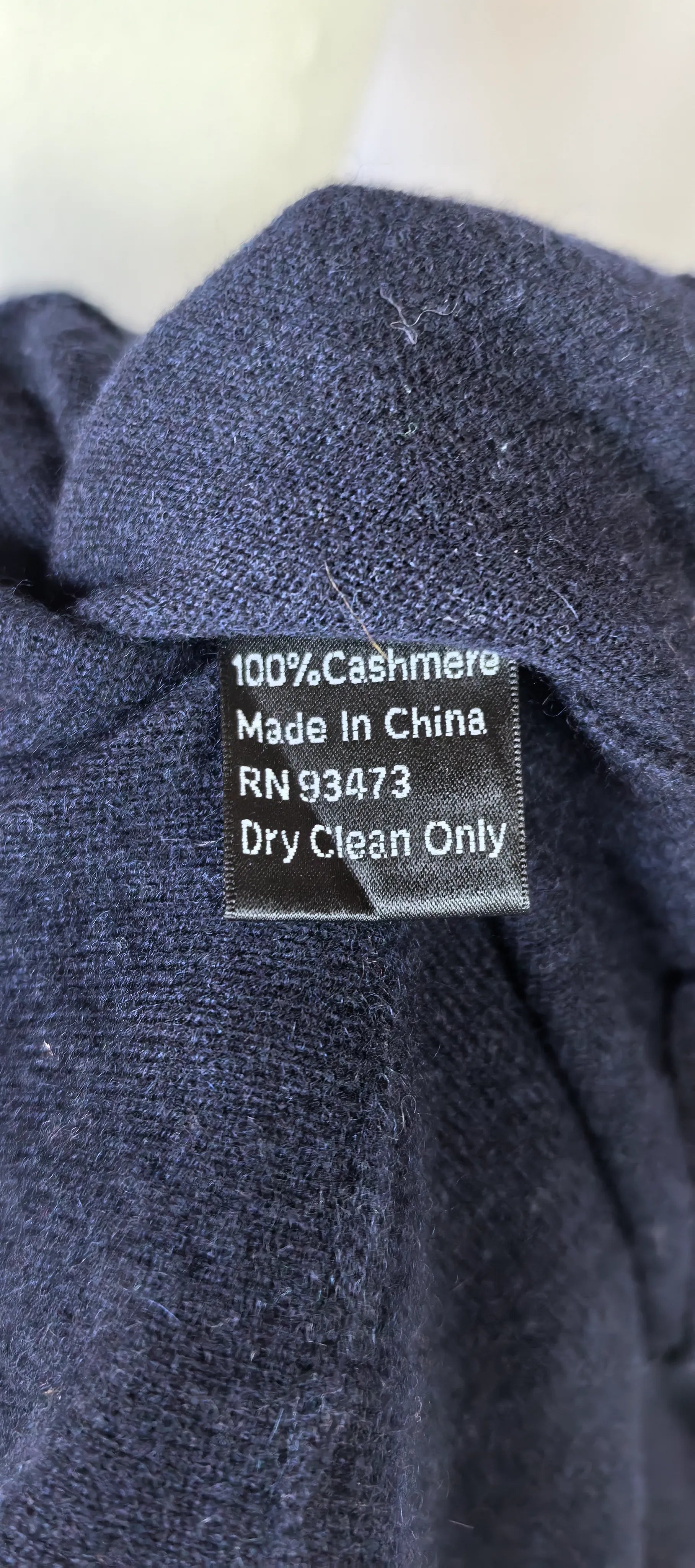 Pulover navy oversized din casmir - Pure Amici