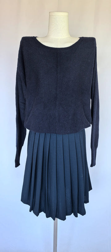 Pulover navy oversized din casmir - Pure Amici