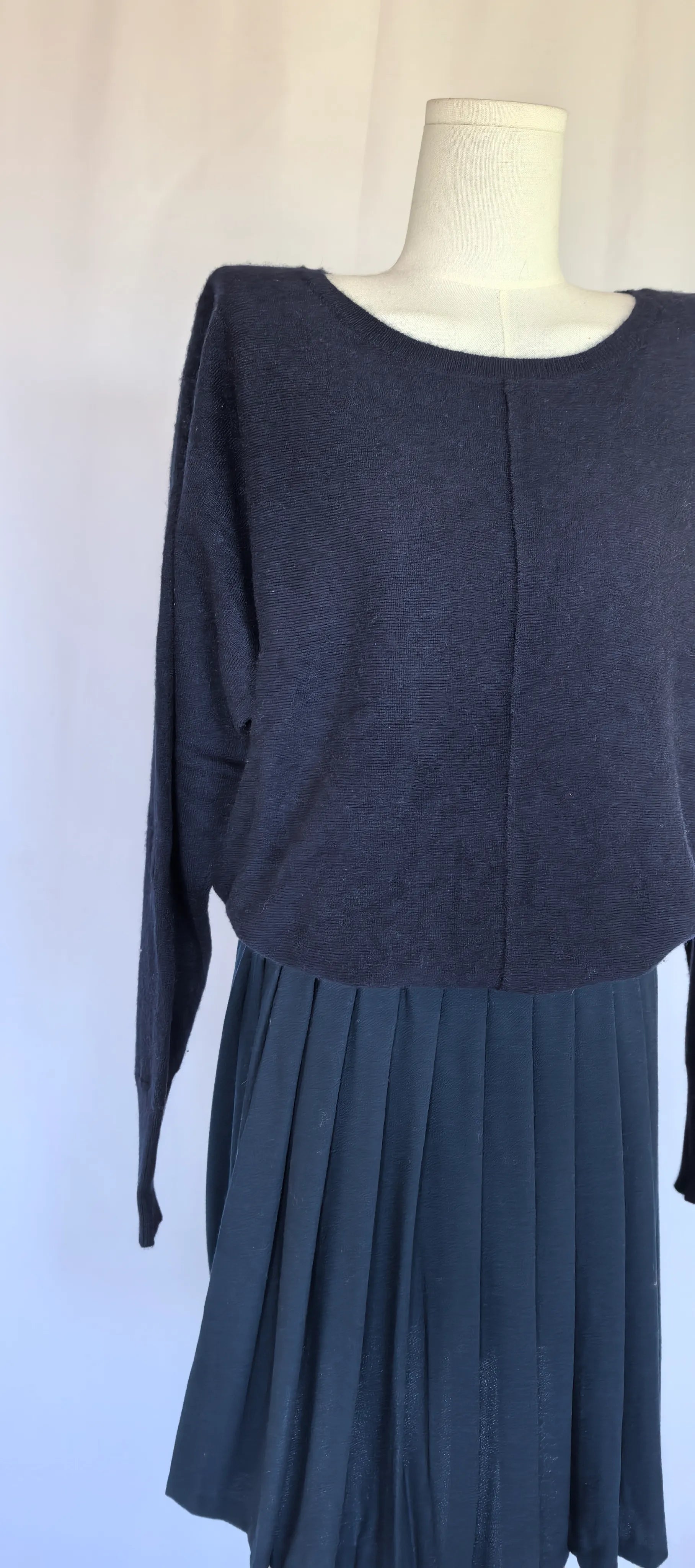 Pulover navy oversized din casmir - Pure Amici