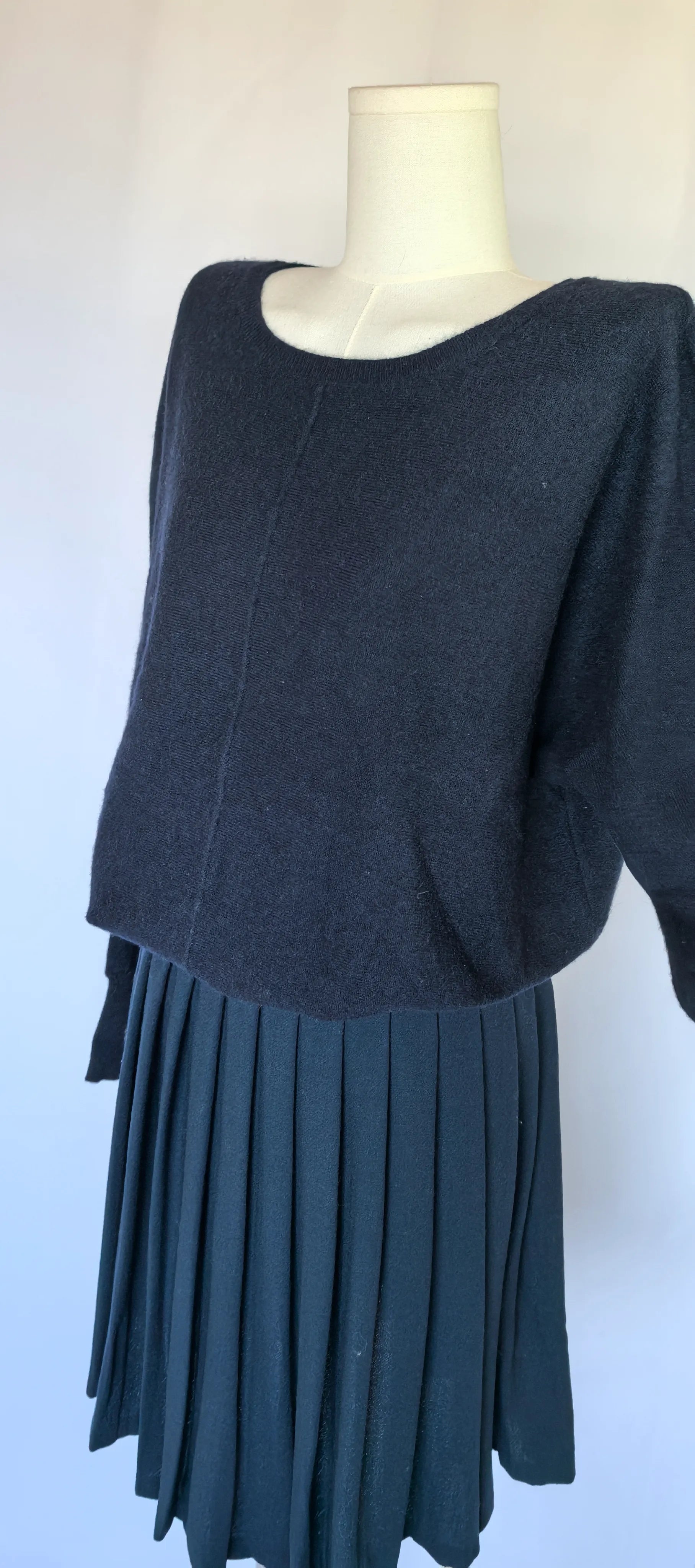 Pulover navy oversized din casmir - Pure Amici