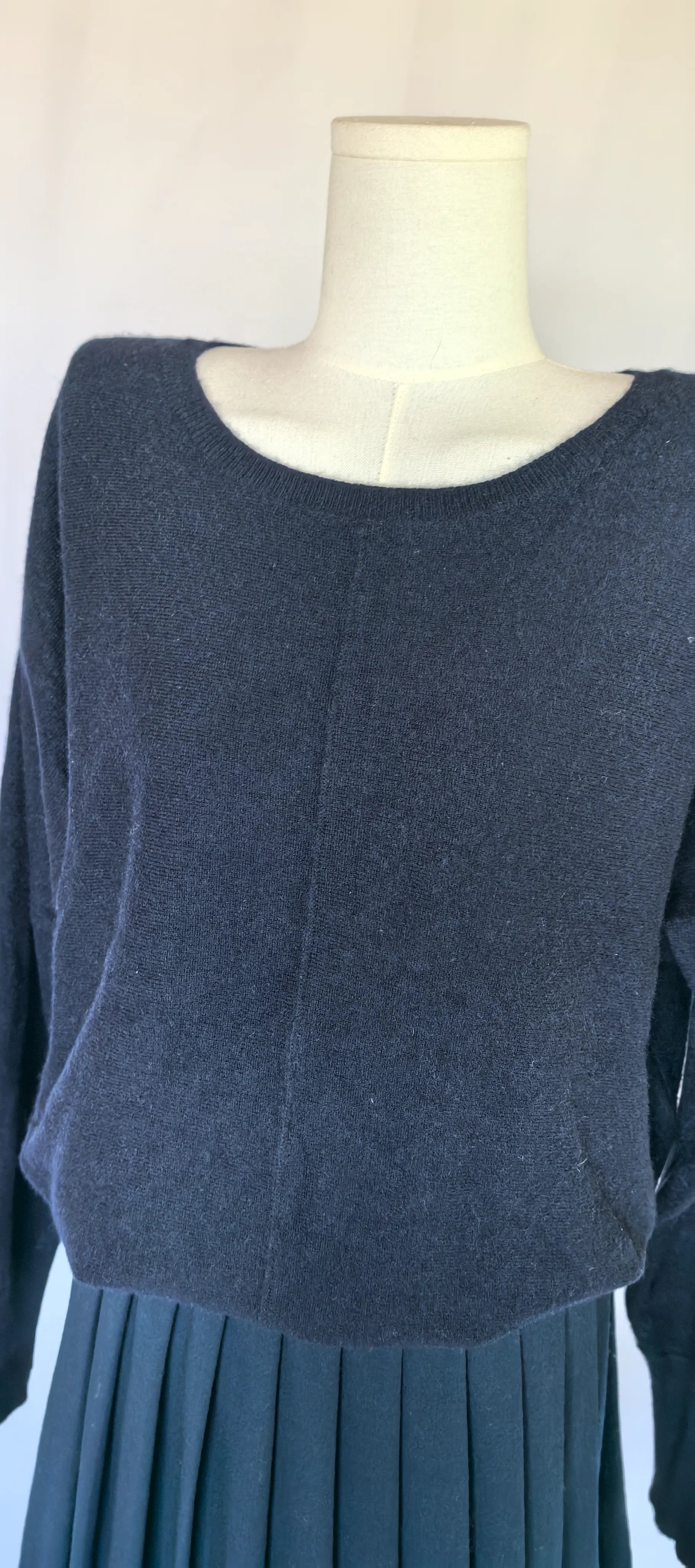 Pulover navy oversized din casmir - Pure Amici