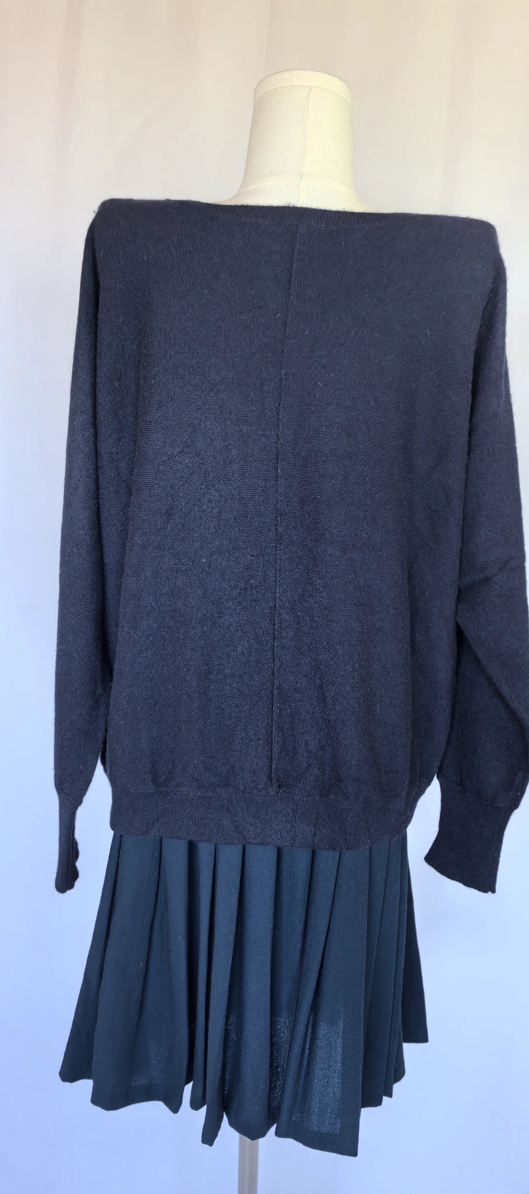 Pulover navy oversized din casmir - Pure Amici