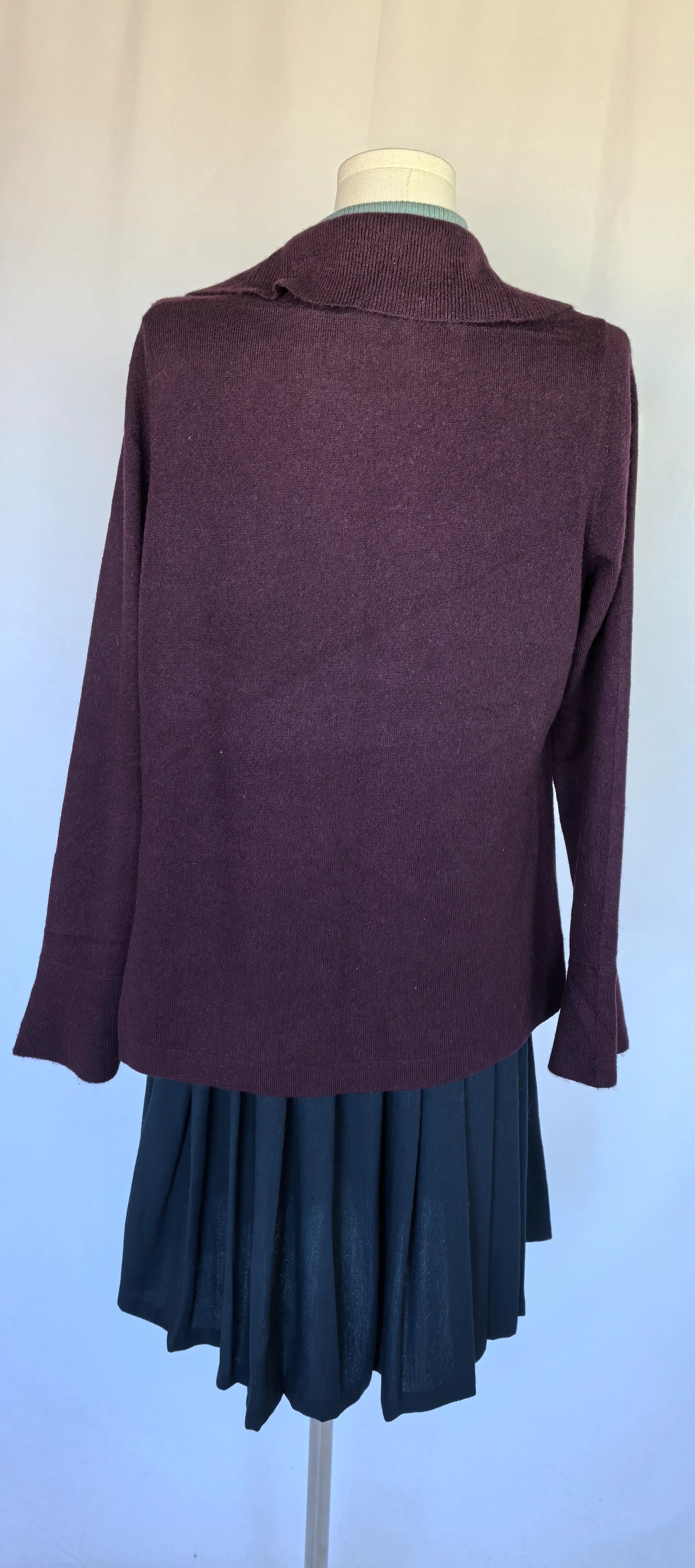 Cardigan din casmir cu volane - Ann Taylor