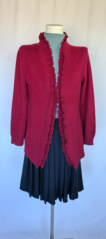 Cardigan din casmir cu detalii incretite - Cynthia Rowley