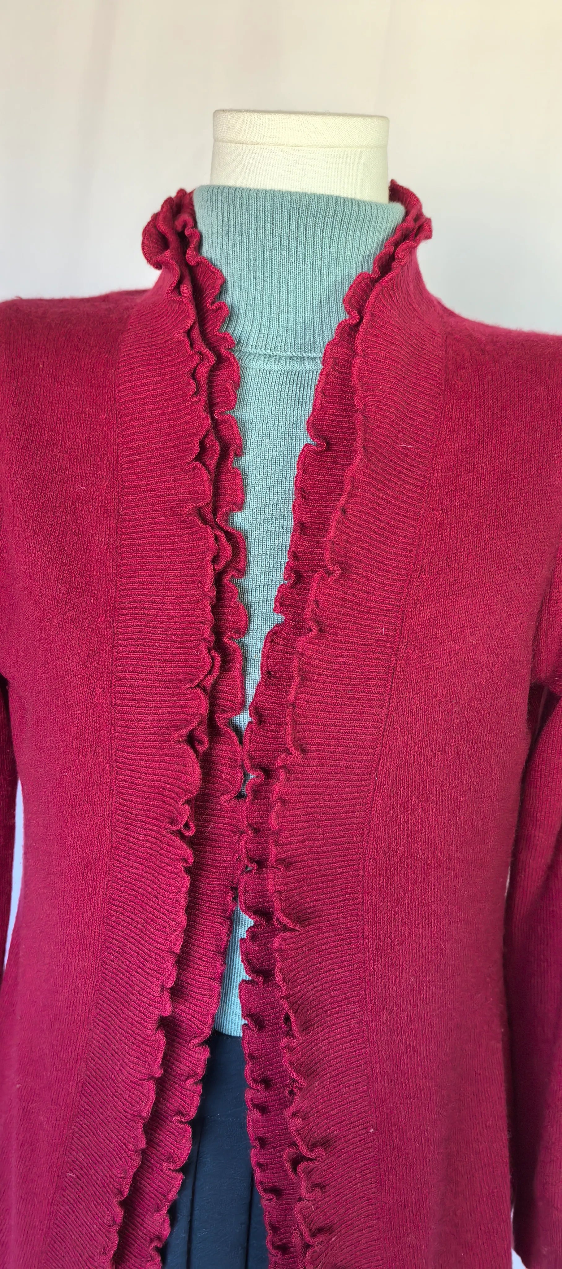 Cardigan din casmir cu detalii incretite - Cynthia Rowley