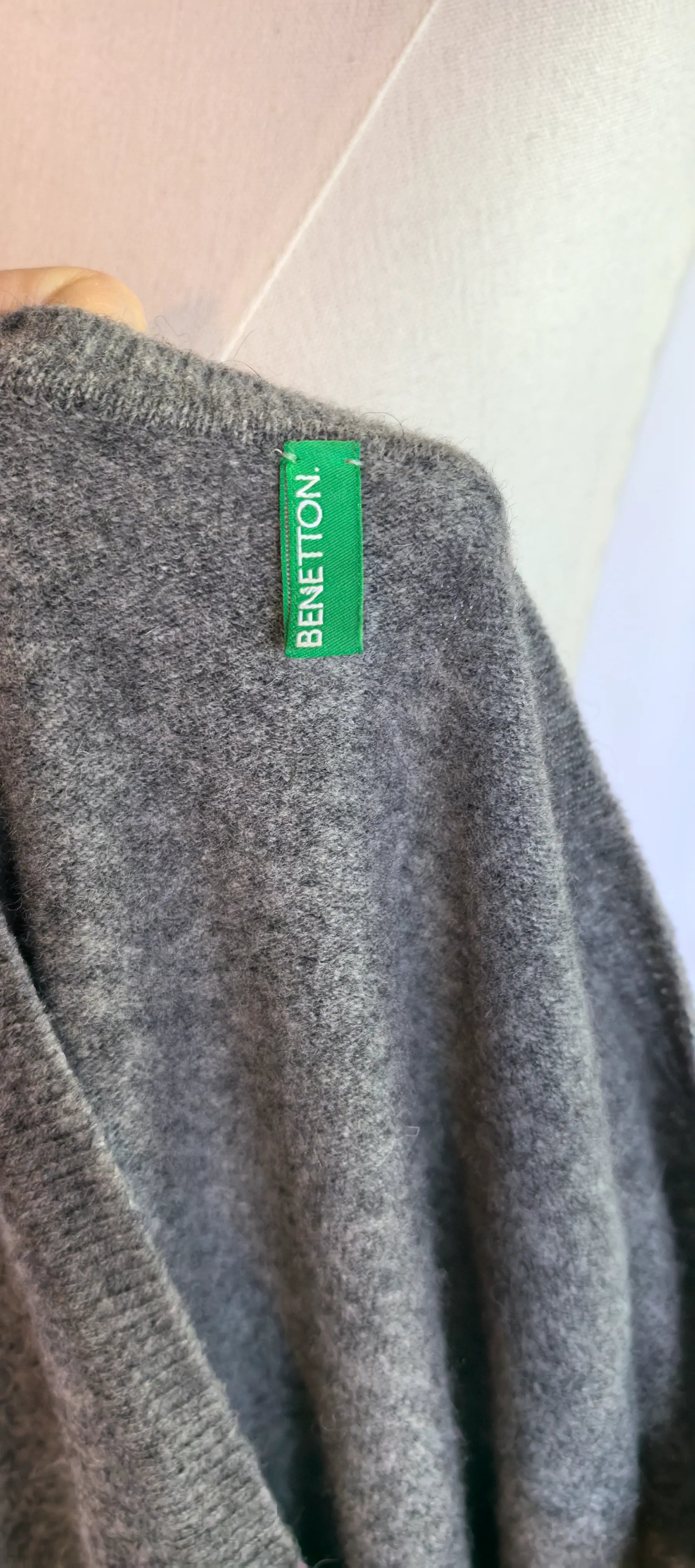 Pulover din lana virgina - Benetton - XL