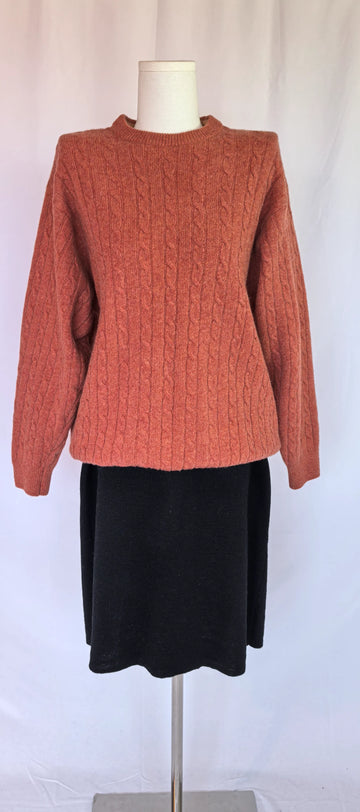 Pulover cu torsade din pura lana virgina