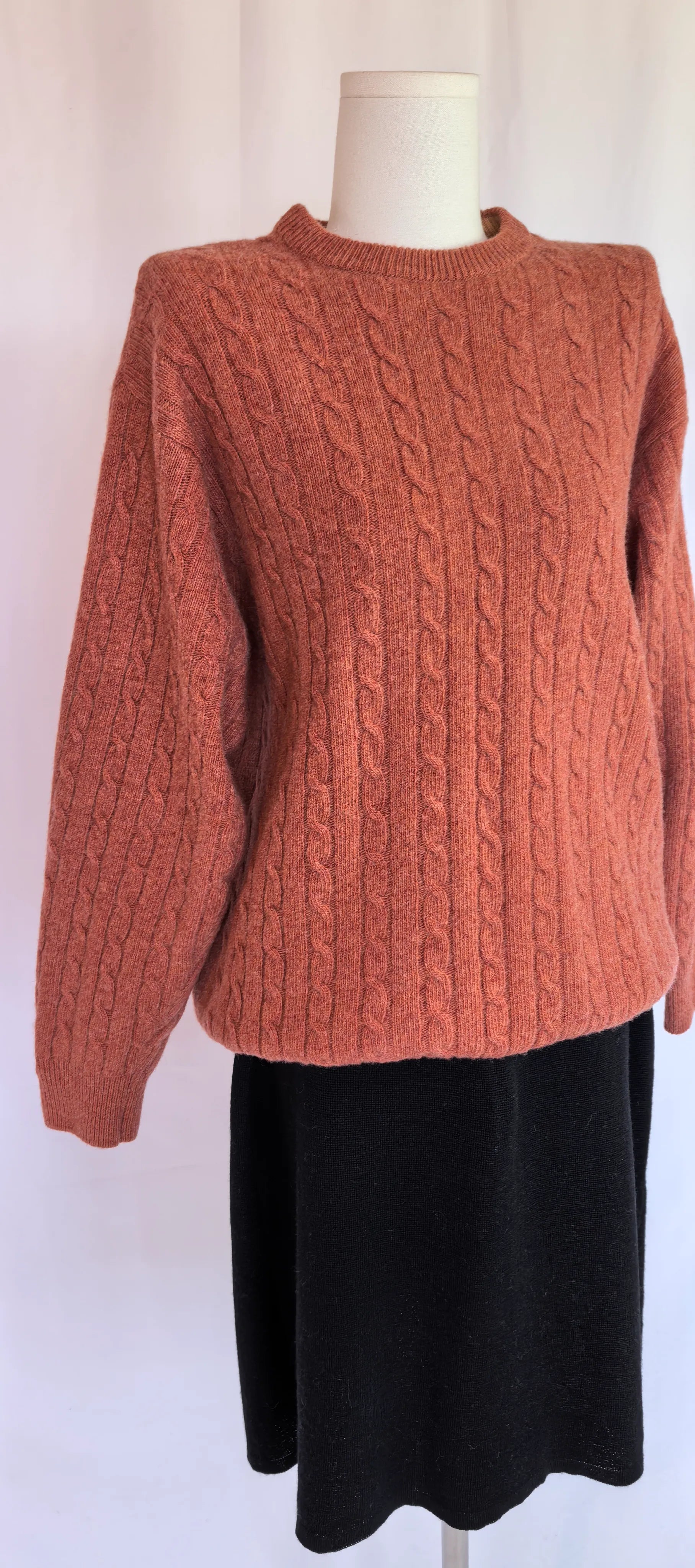 Pulover cu torsade din pura lana virgina