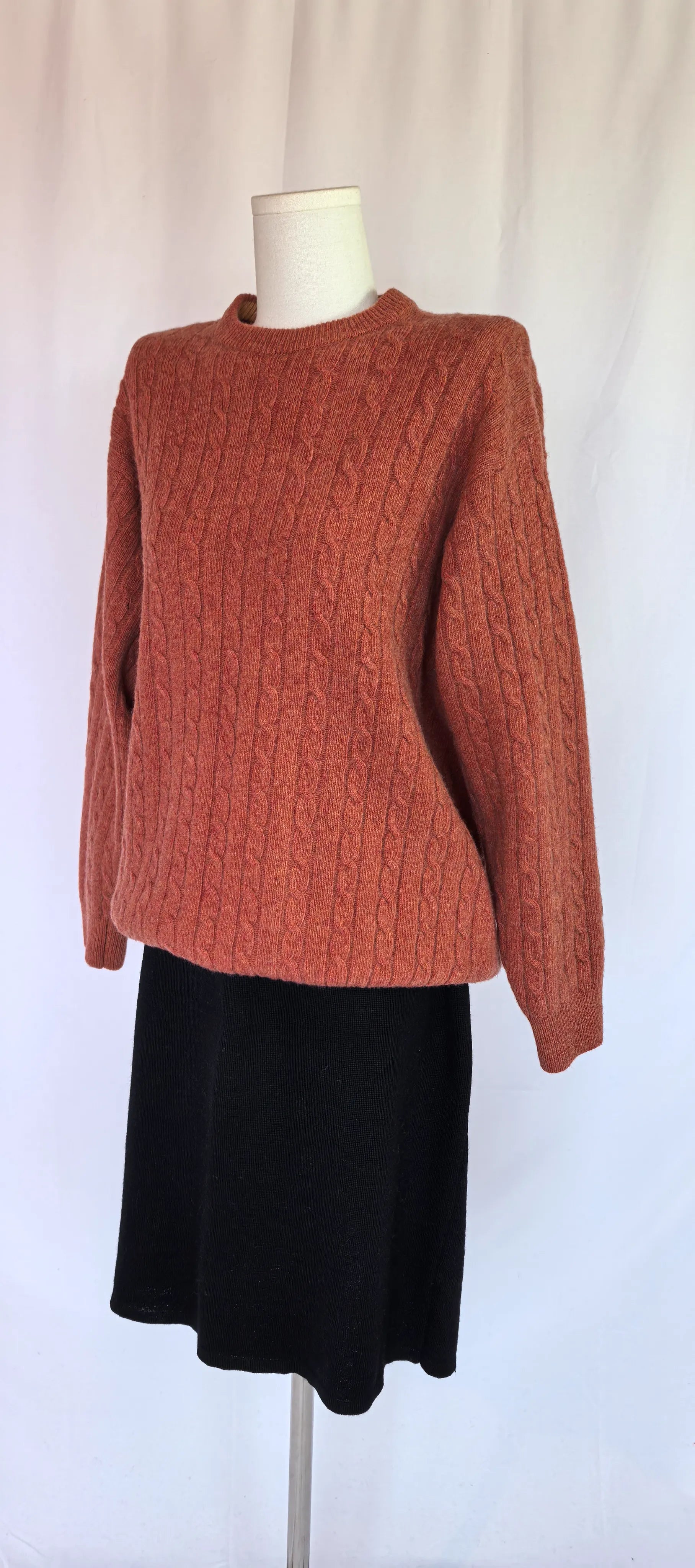 Pulover cu torsade din pura lana virgina