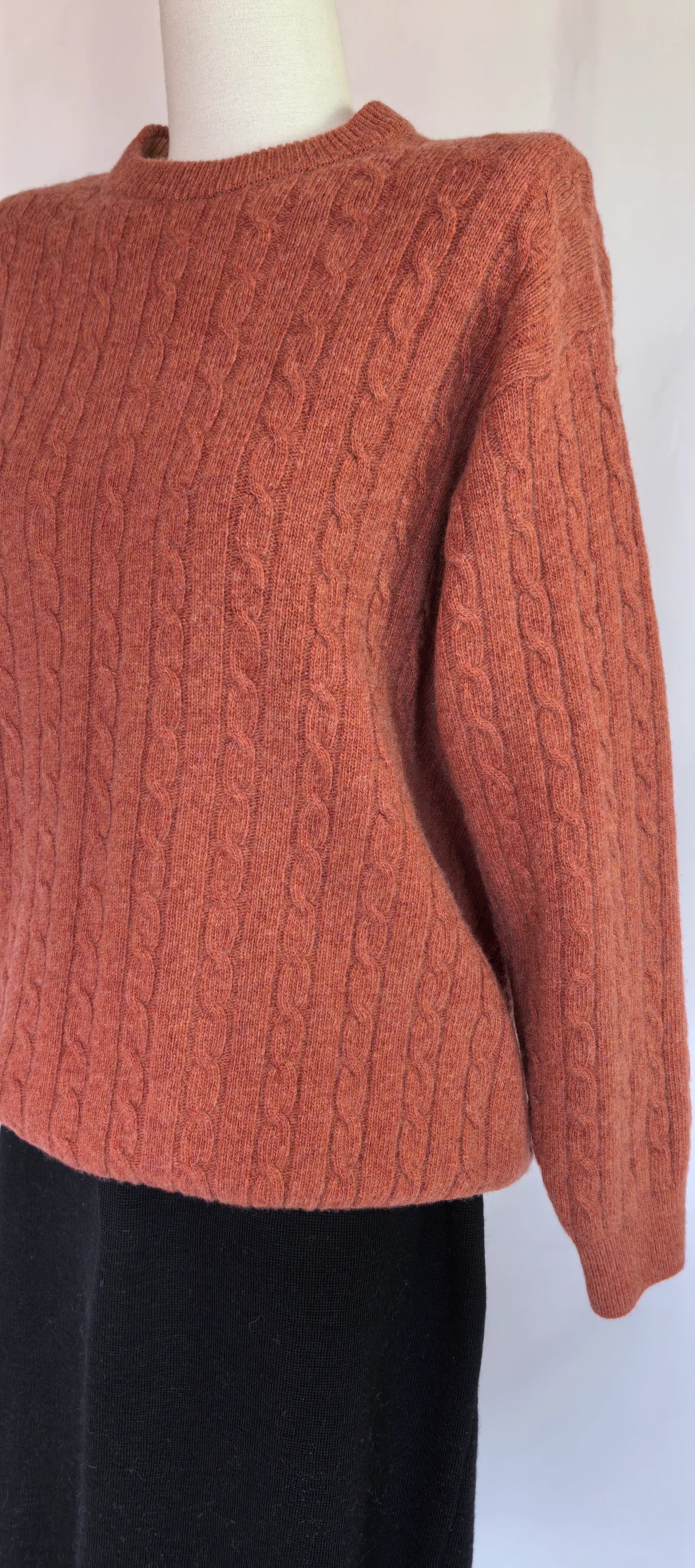 Pulover cu torsade din pura lana virgina