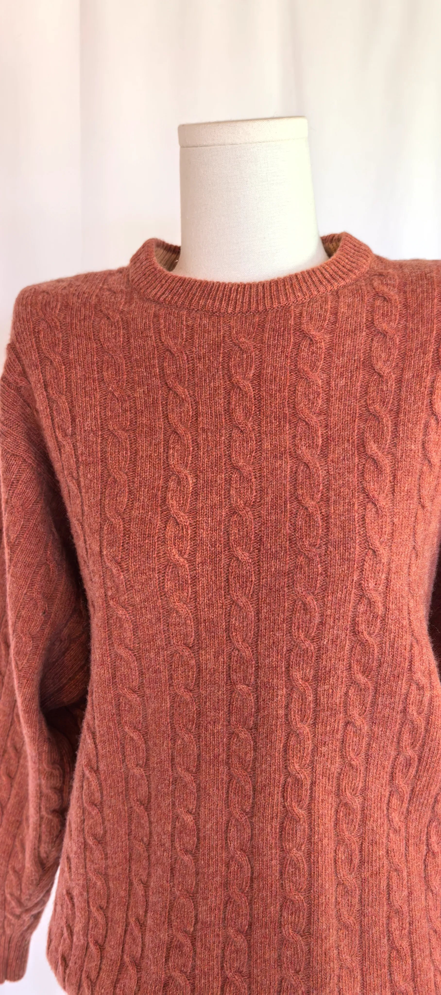 Pulover cu torsade din pura lana virgina