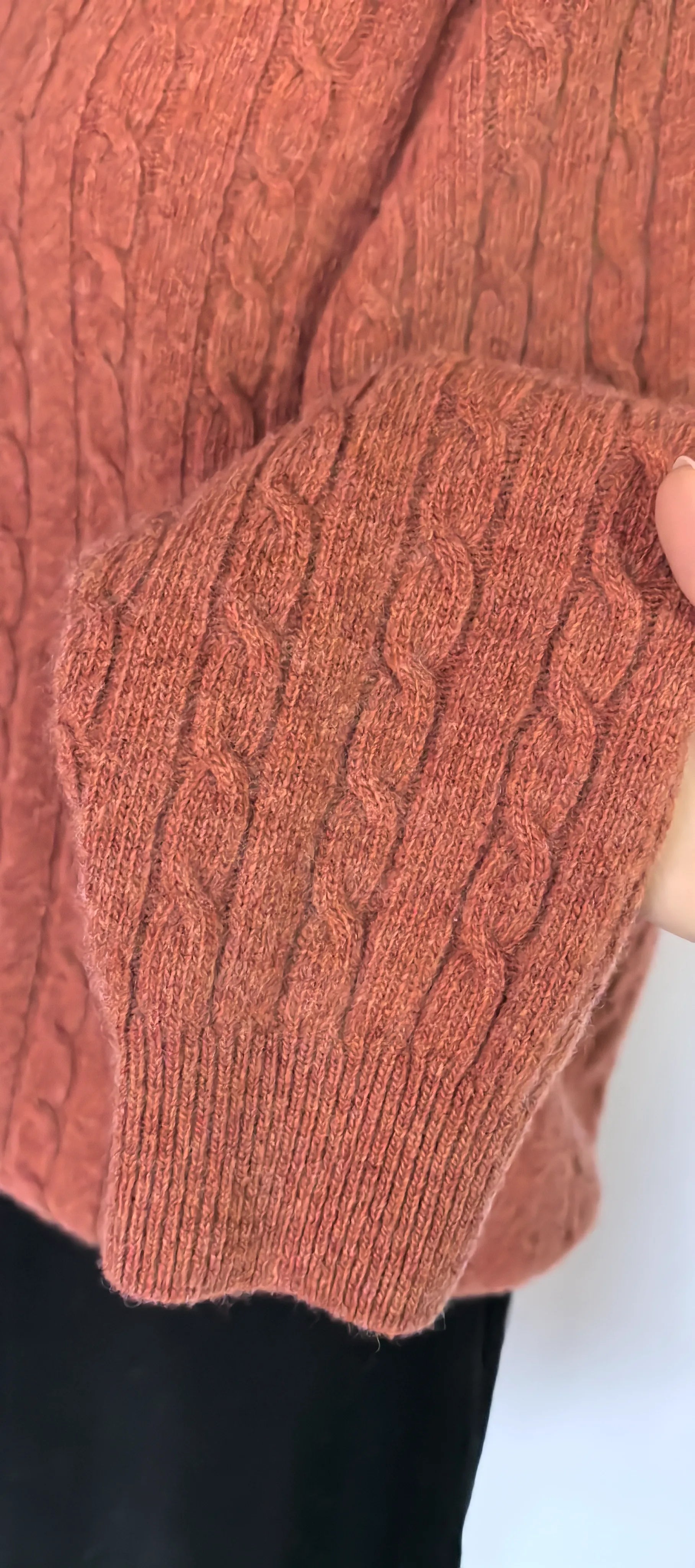 Pulover cu torsade din pura lana virgina