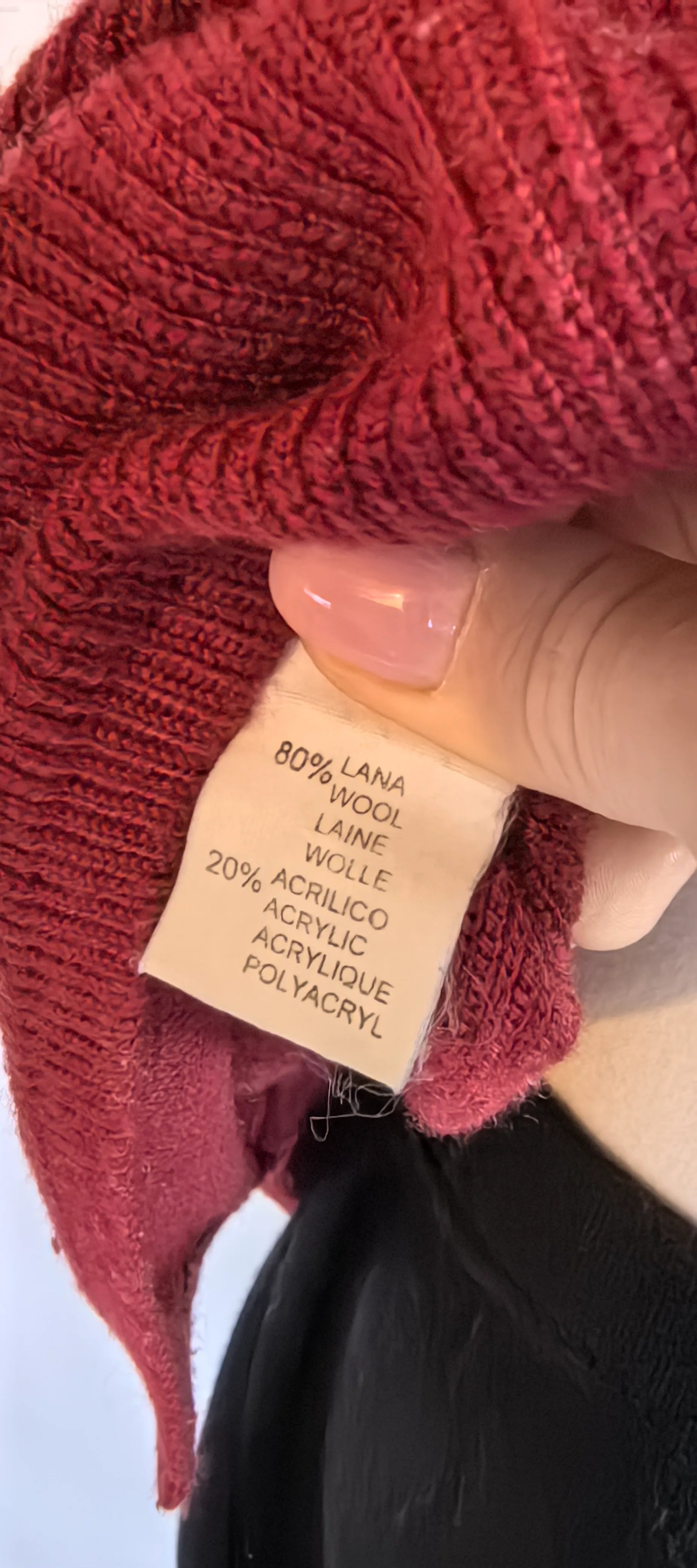 Vesta burgundy de lana - Maglificio Colombo -M