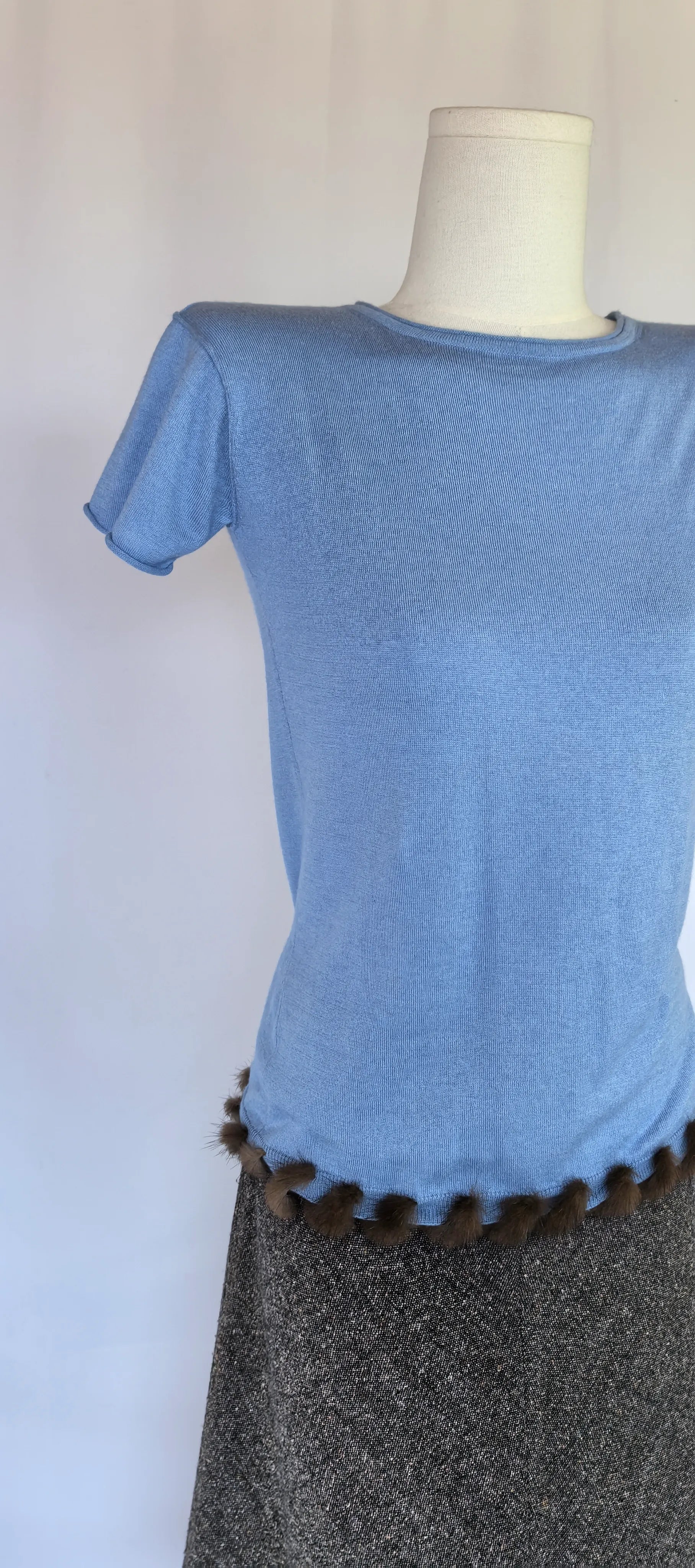 Tricou din matase si casmir - Saldarini