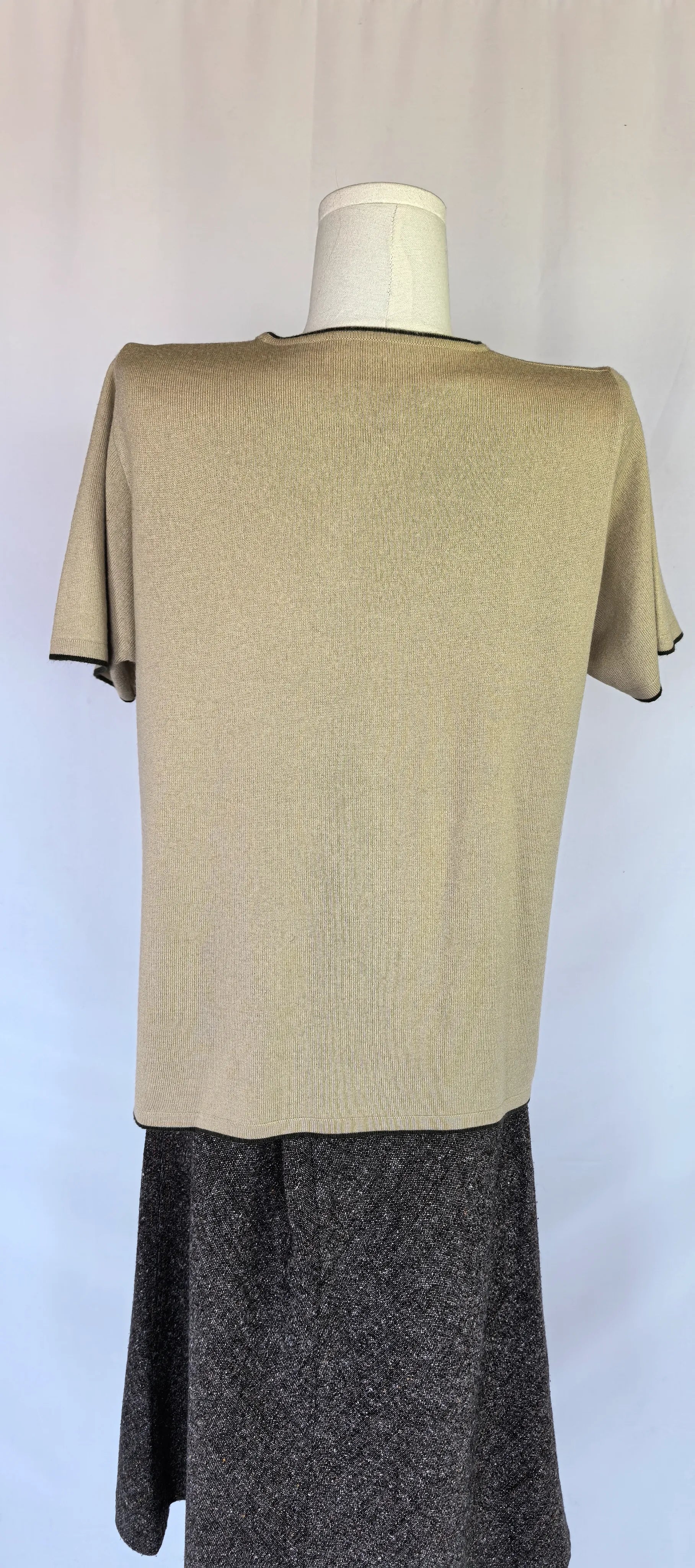 Tricou din blend merinos fin