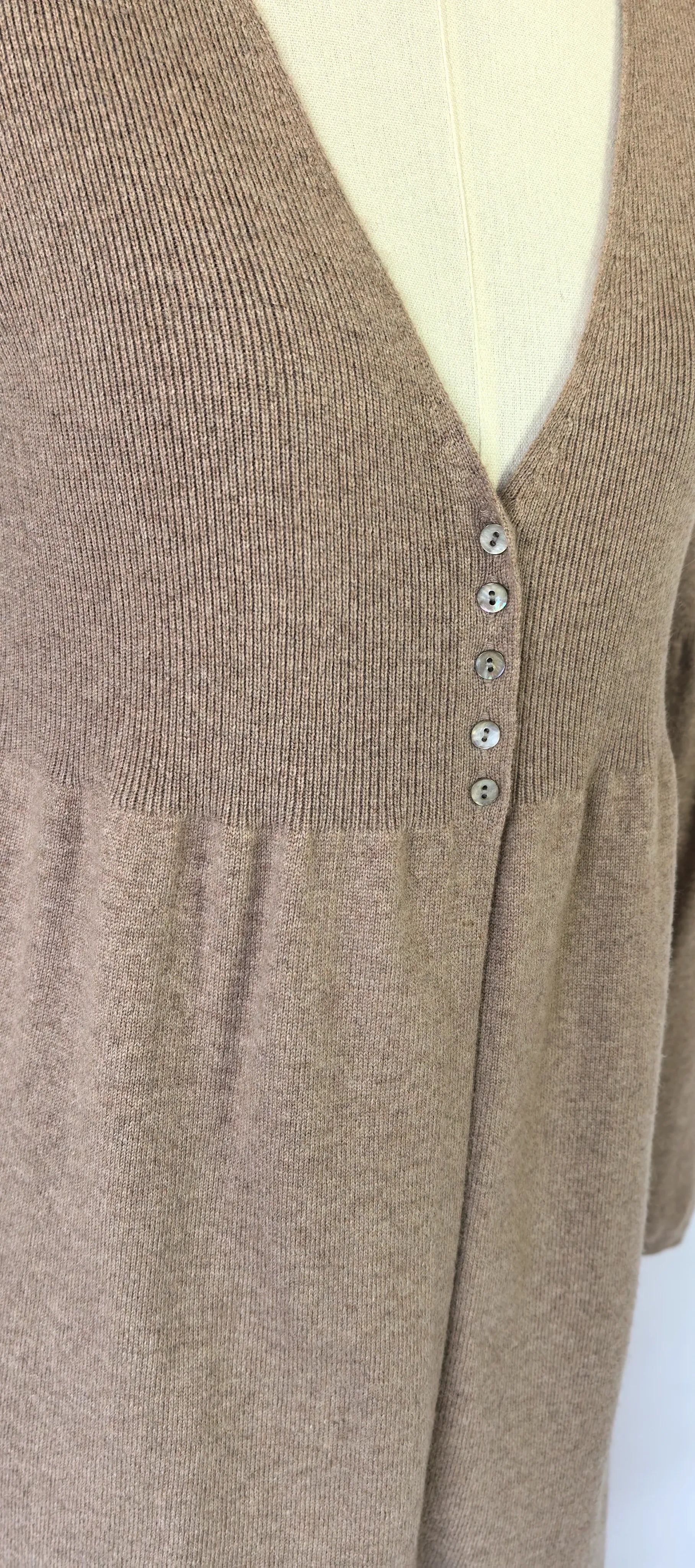 Cardigan lung din blend lana si casmir - Madeleine