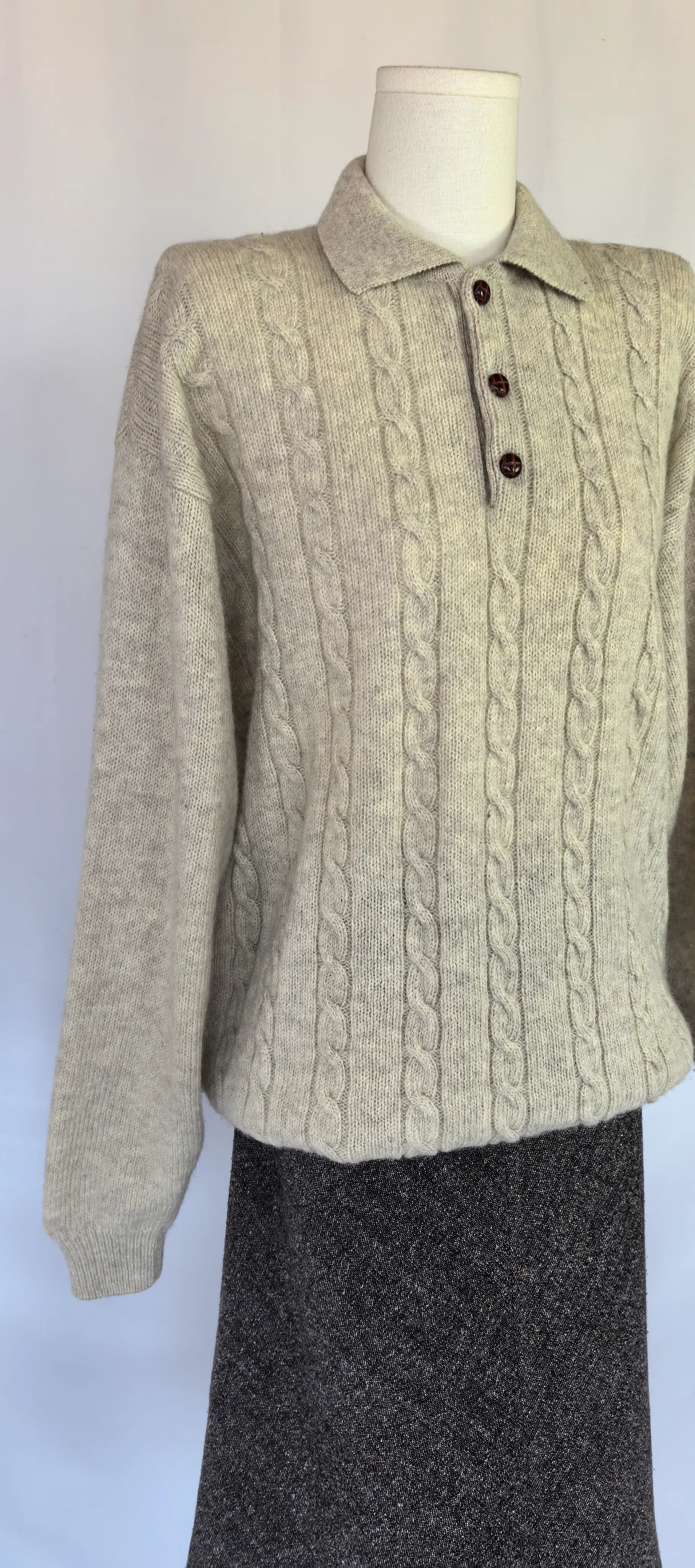 Pulover polo din lana - E.B. Company