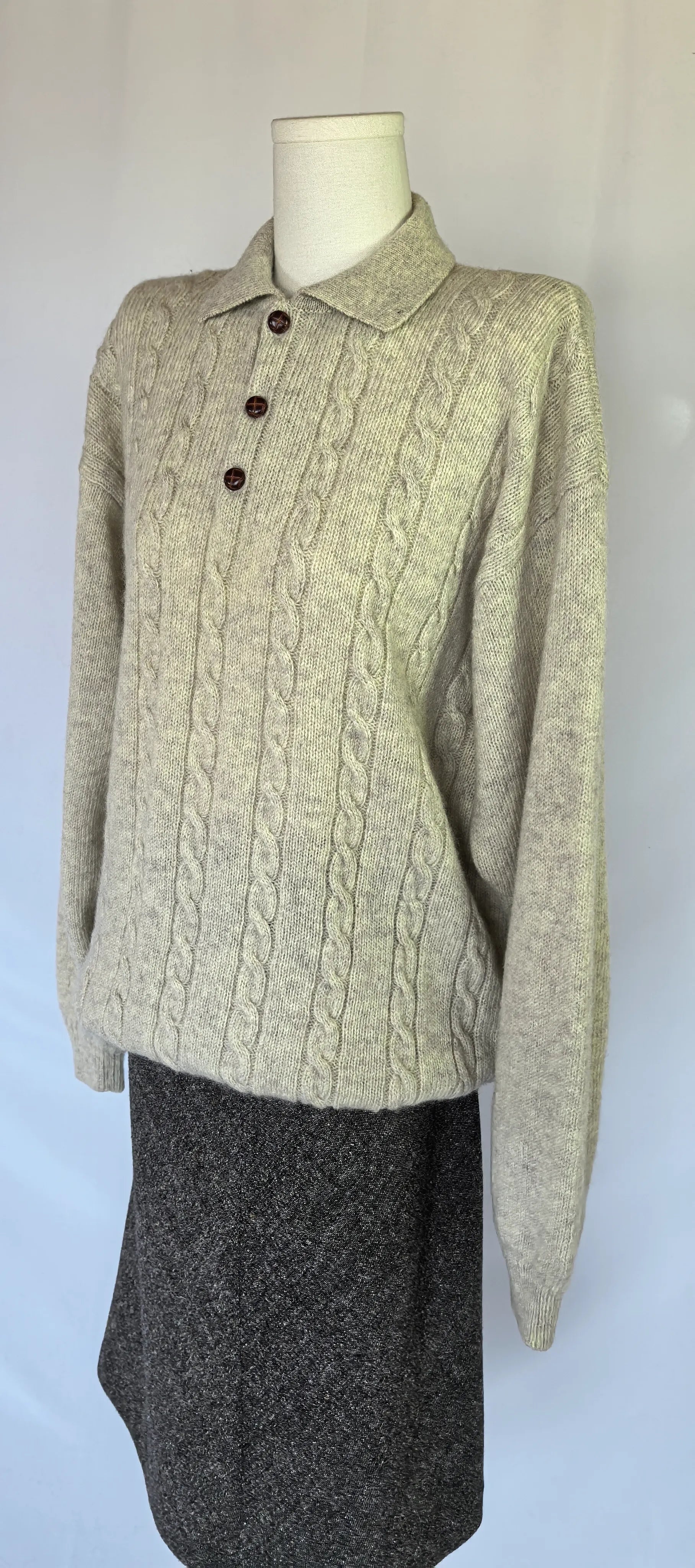 Pulover polo din lana - E.B. Company