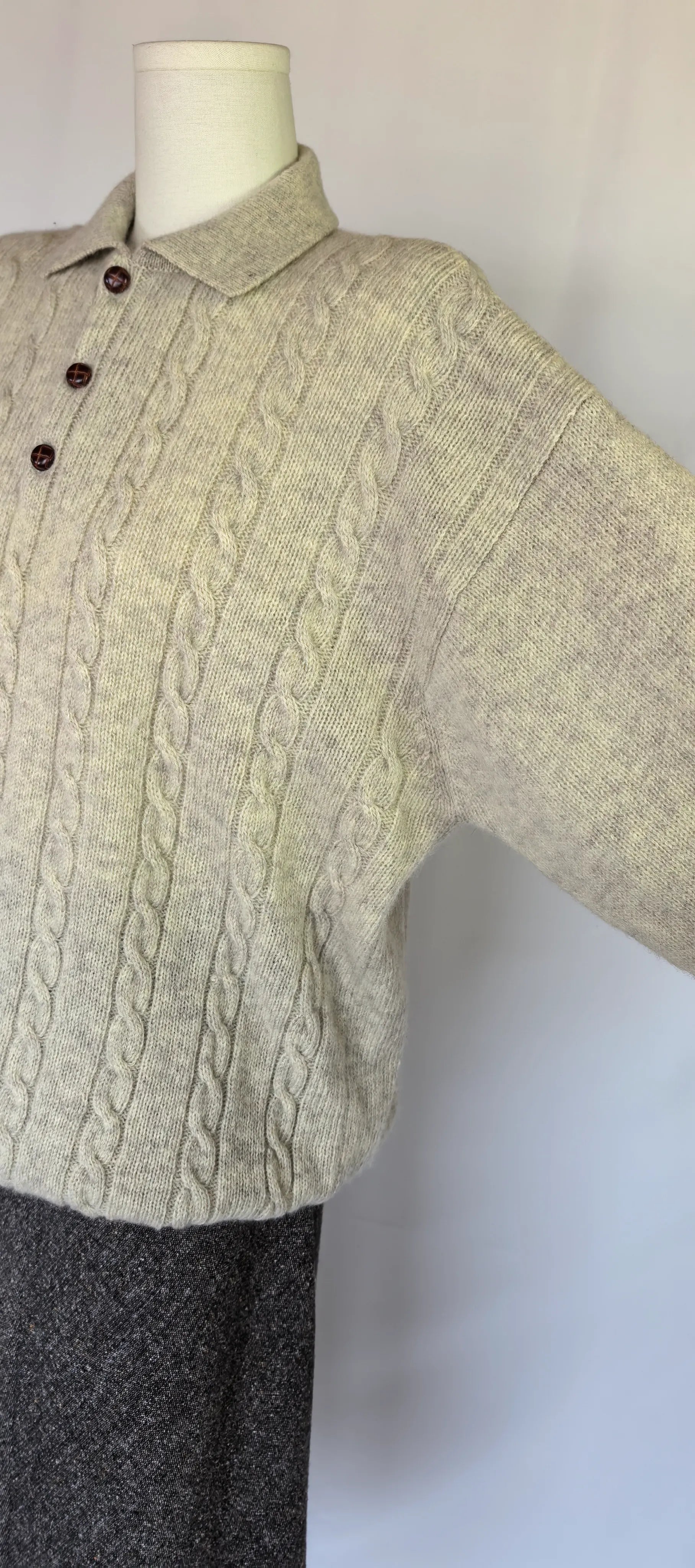 Pulover polo din lana - E.B. Company