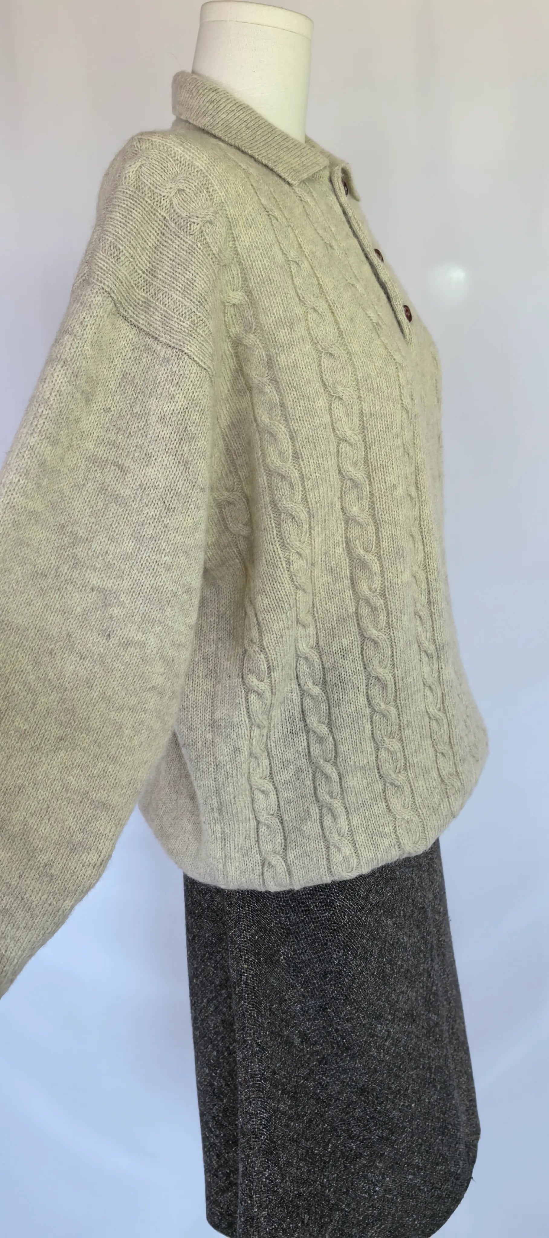 Pulover polo din lana - E.B. Company