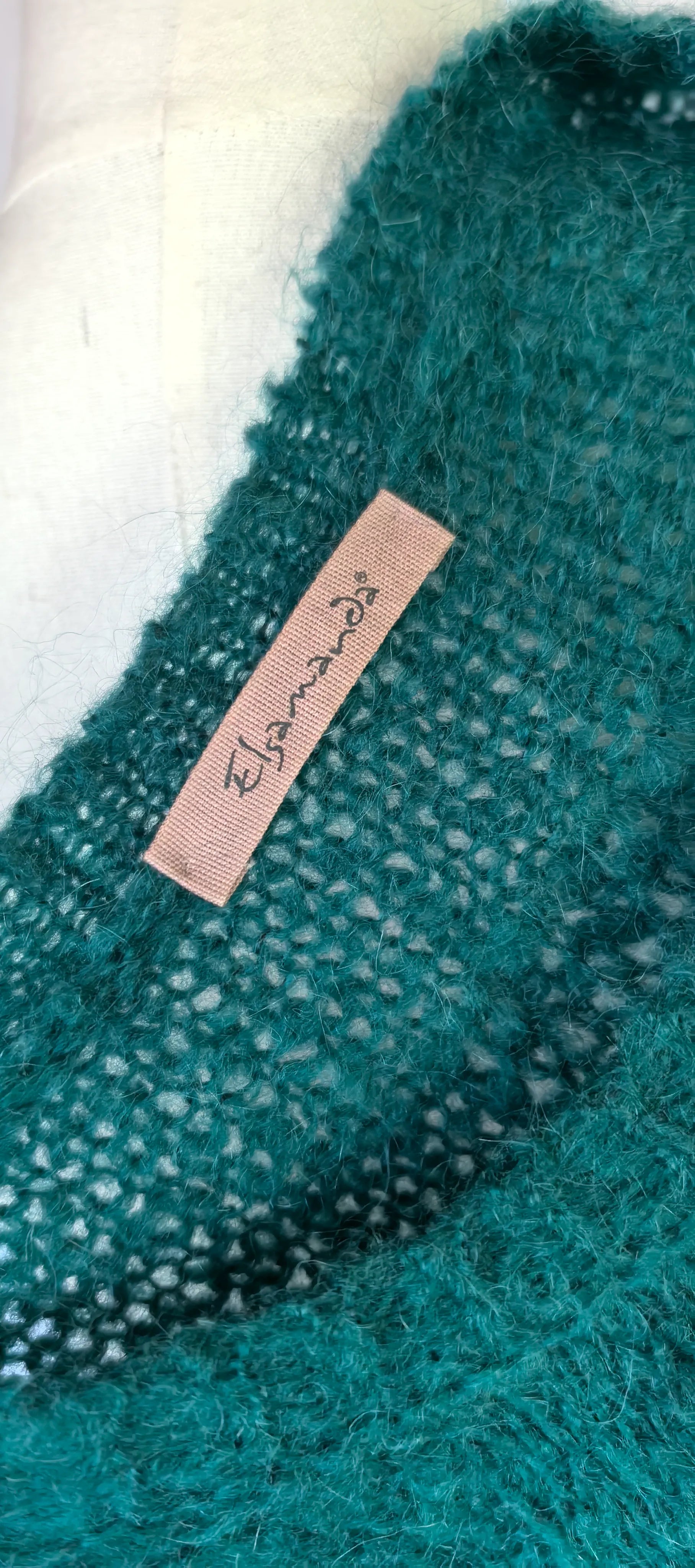 Pulover oversized din blend de lana si alpaca - Elsamanda