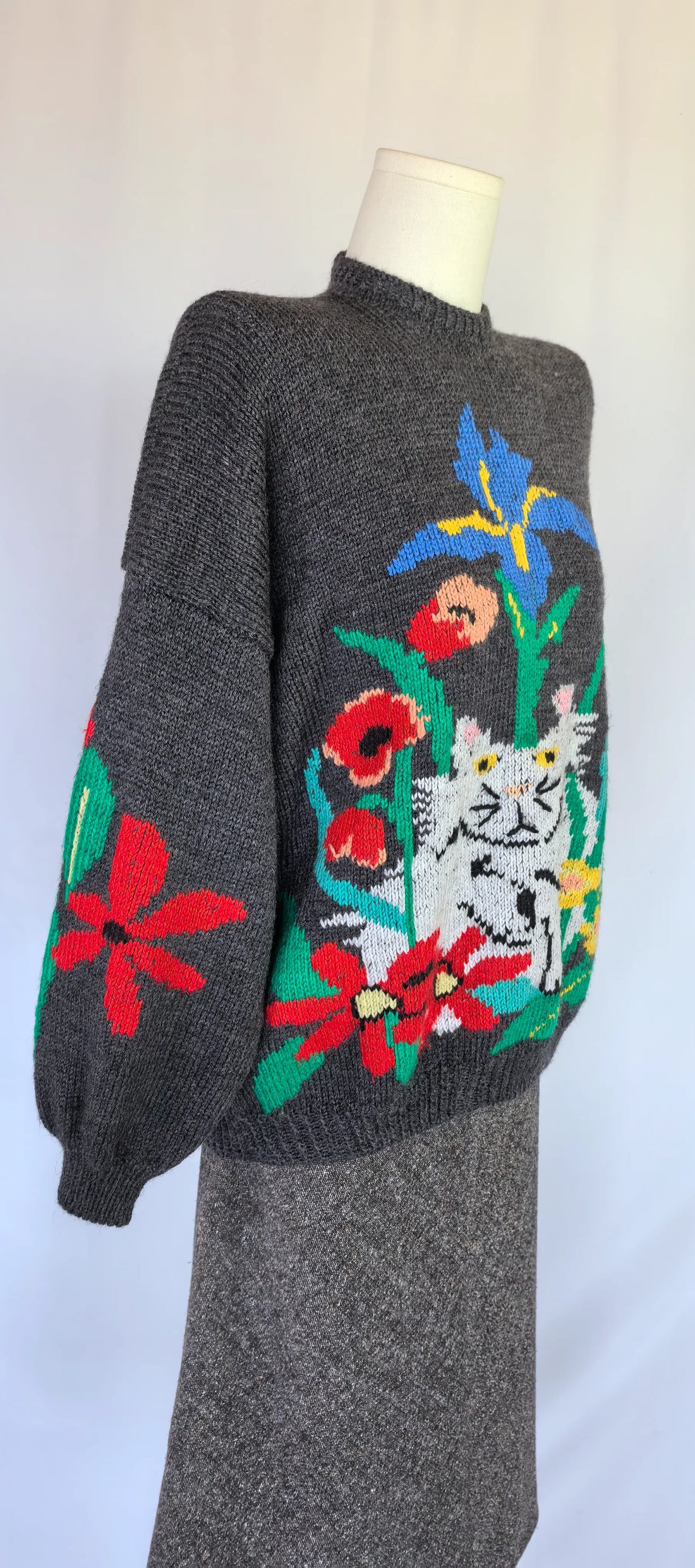 Pulover oversized din lana - Handmade