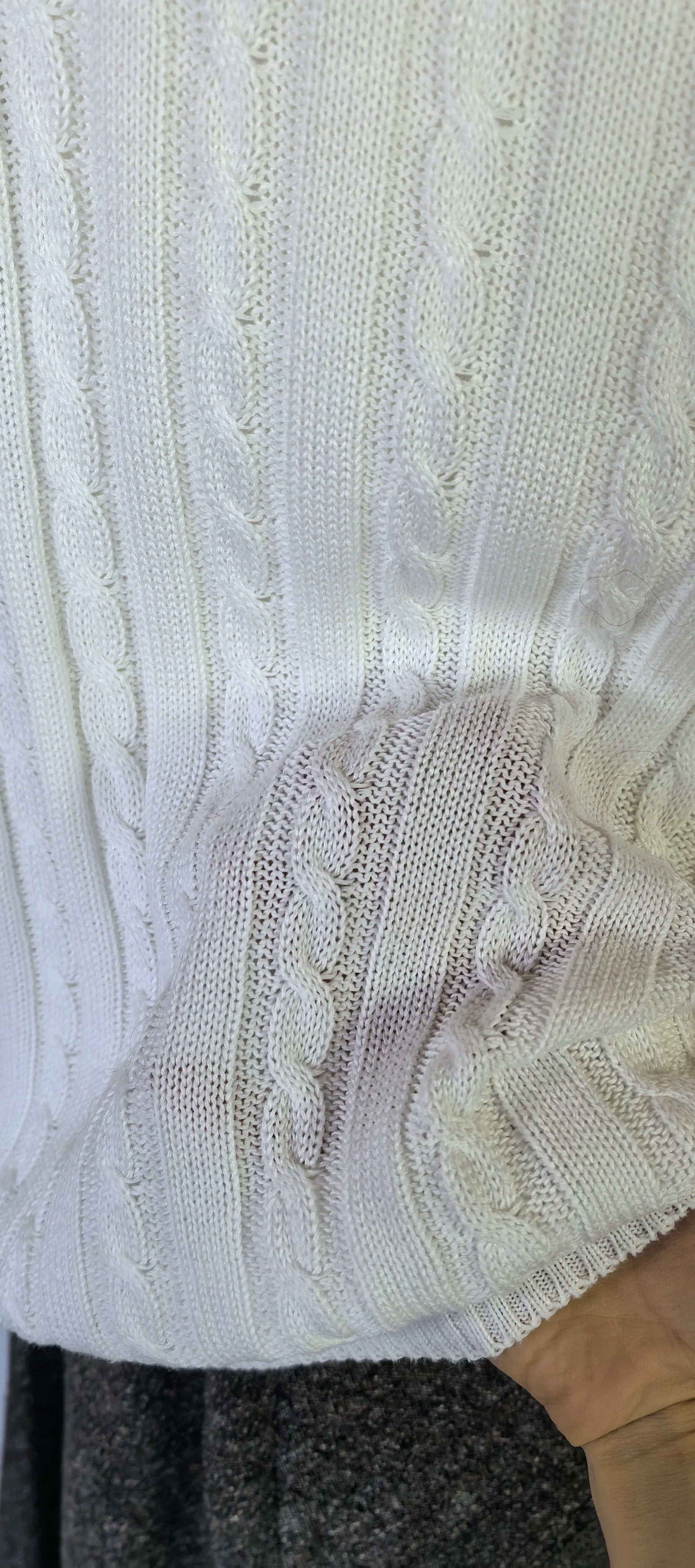 Cardigan din bumbac cu torsade