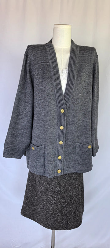 Cardigan din blend de lana