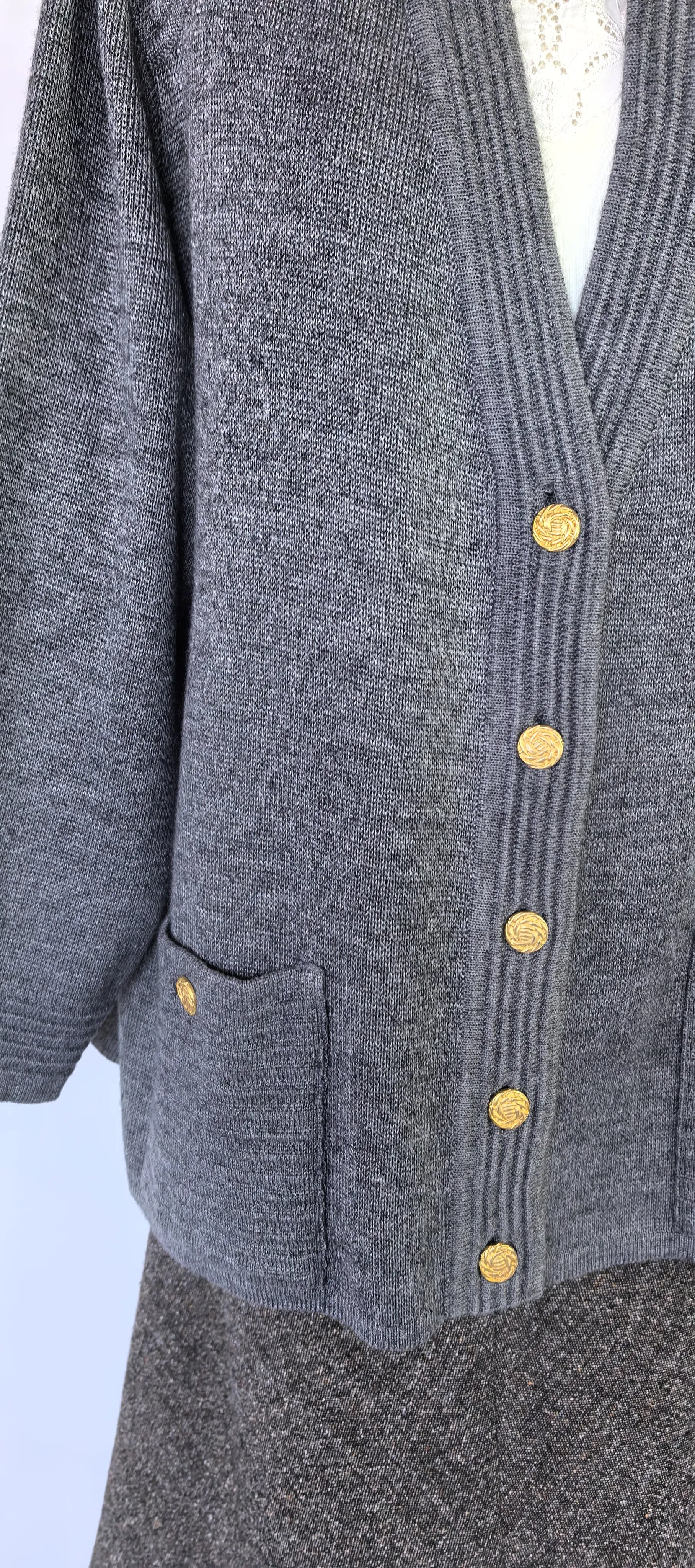 Cardigan din blend de lana