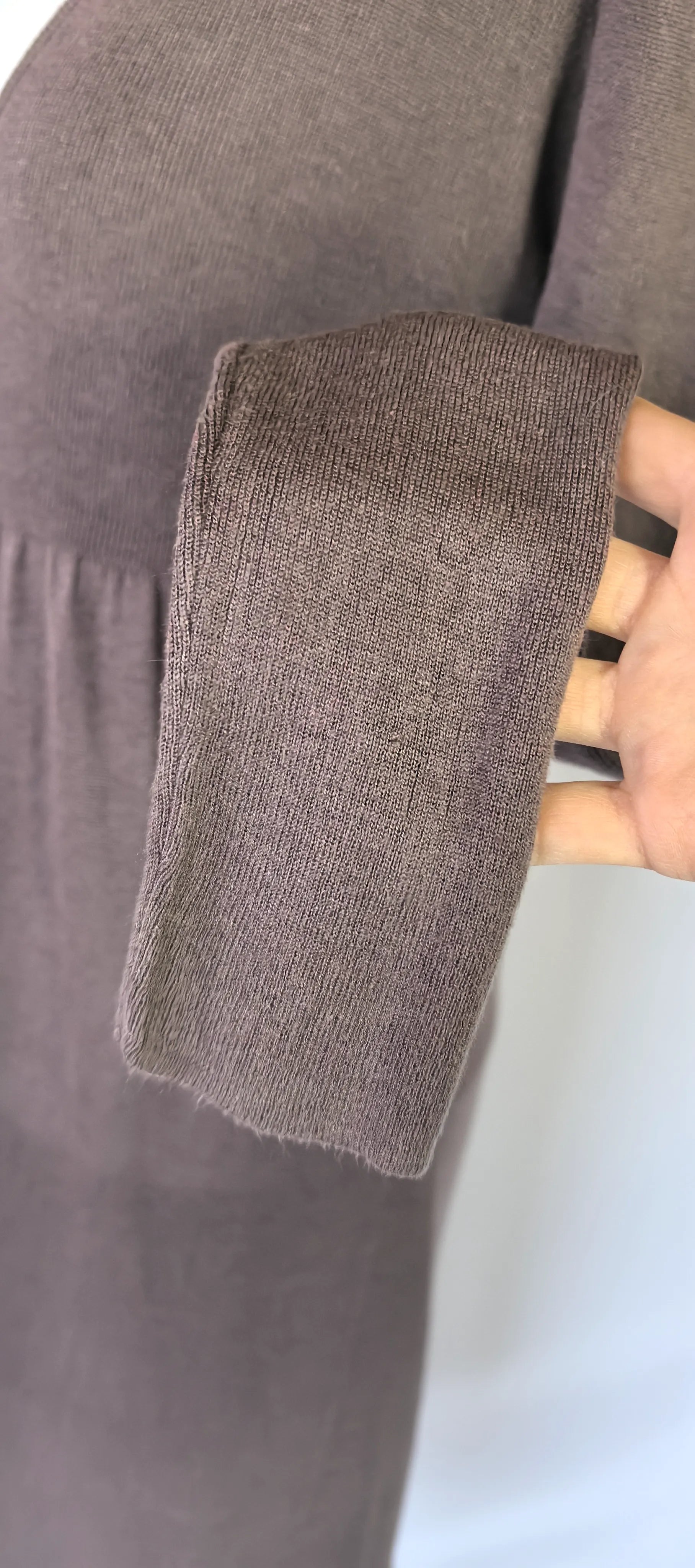 Cardigan lung din matase tricotata