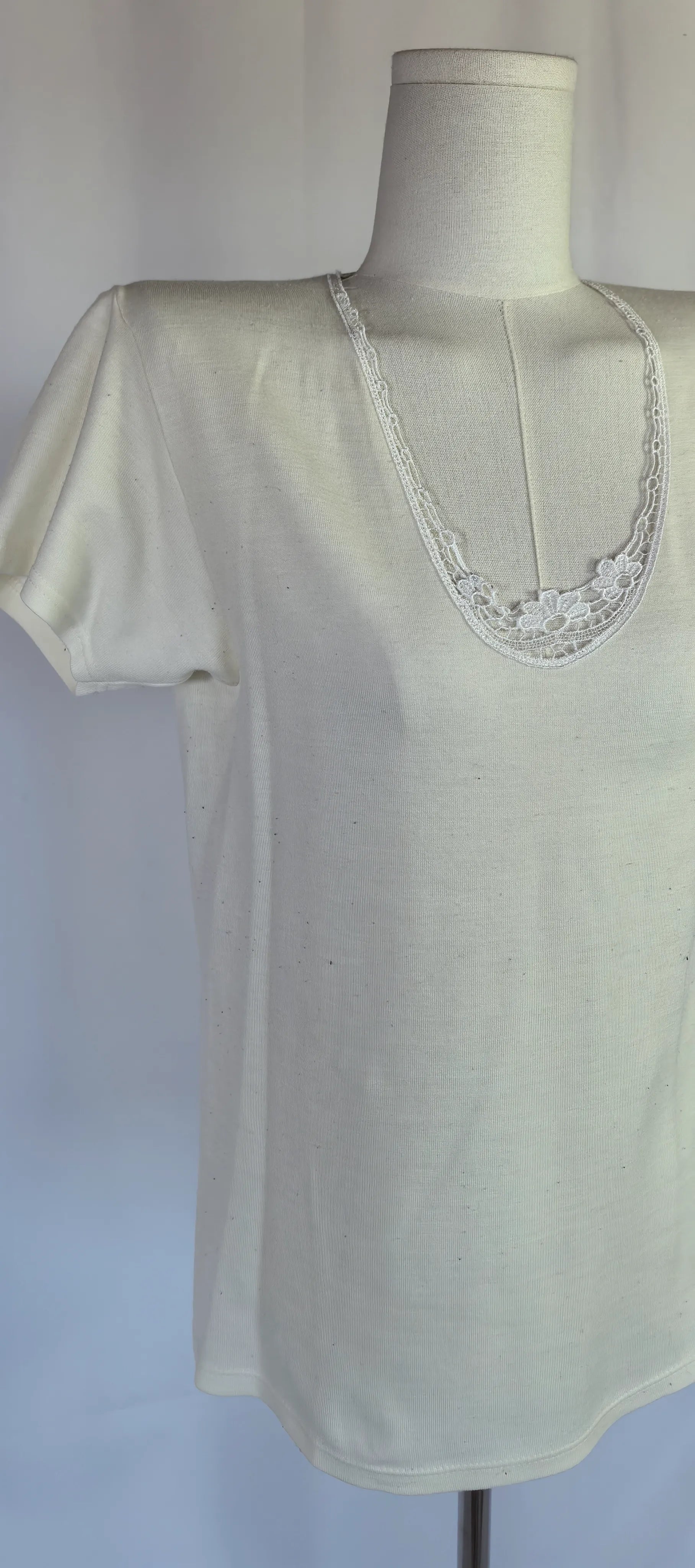 Tricou prim strat din lana si bumbac