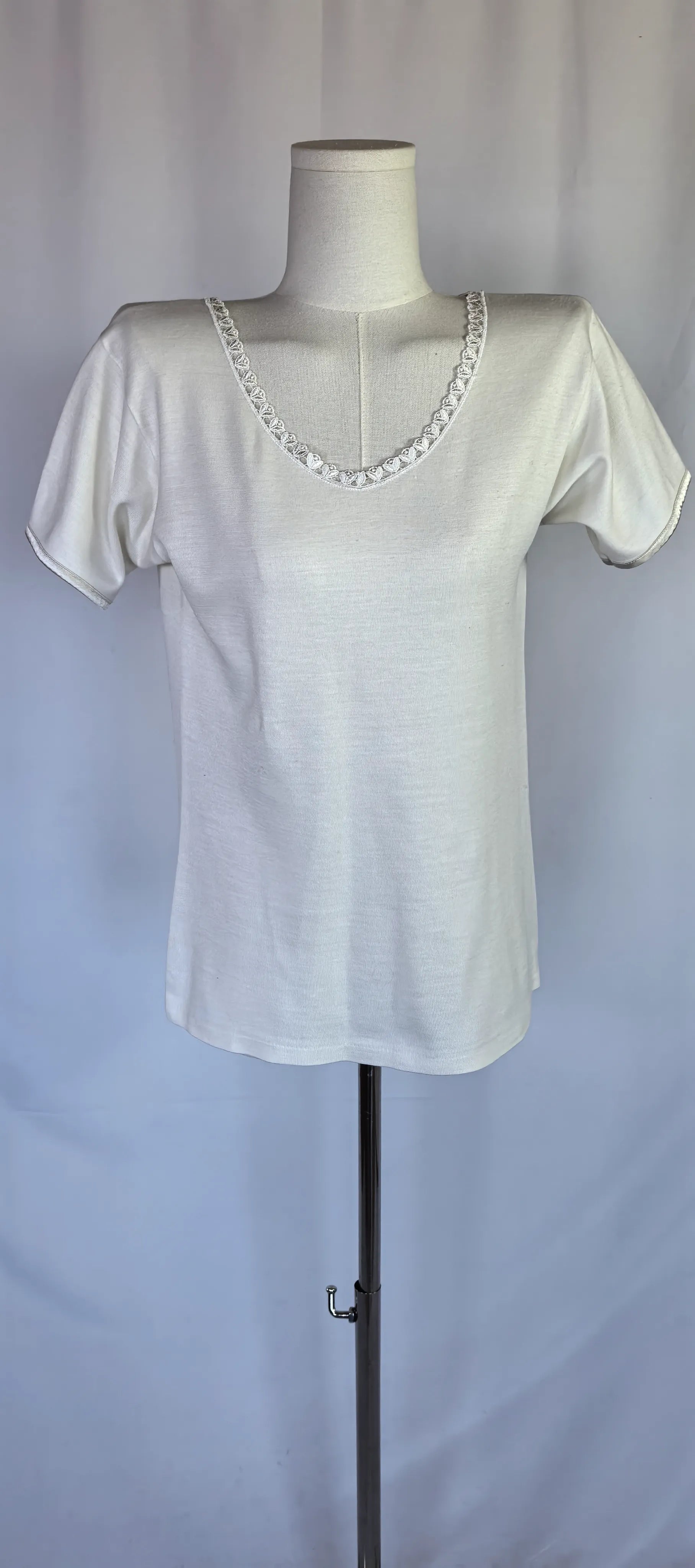 Tricou prim strat din lana si bumbac