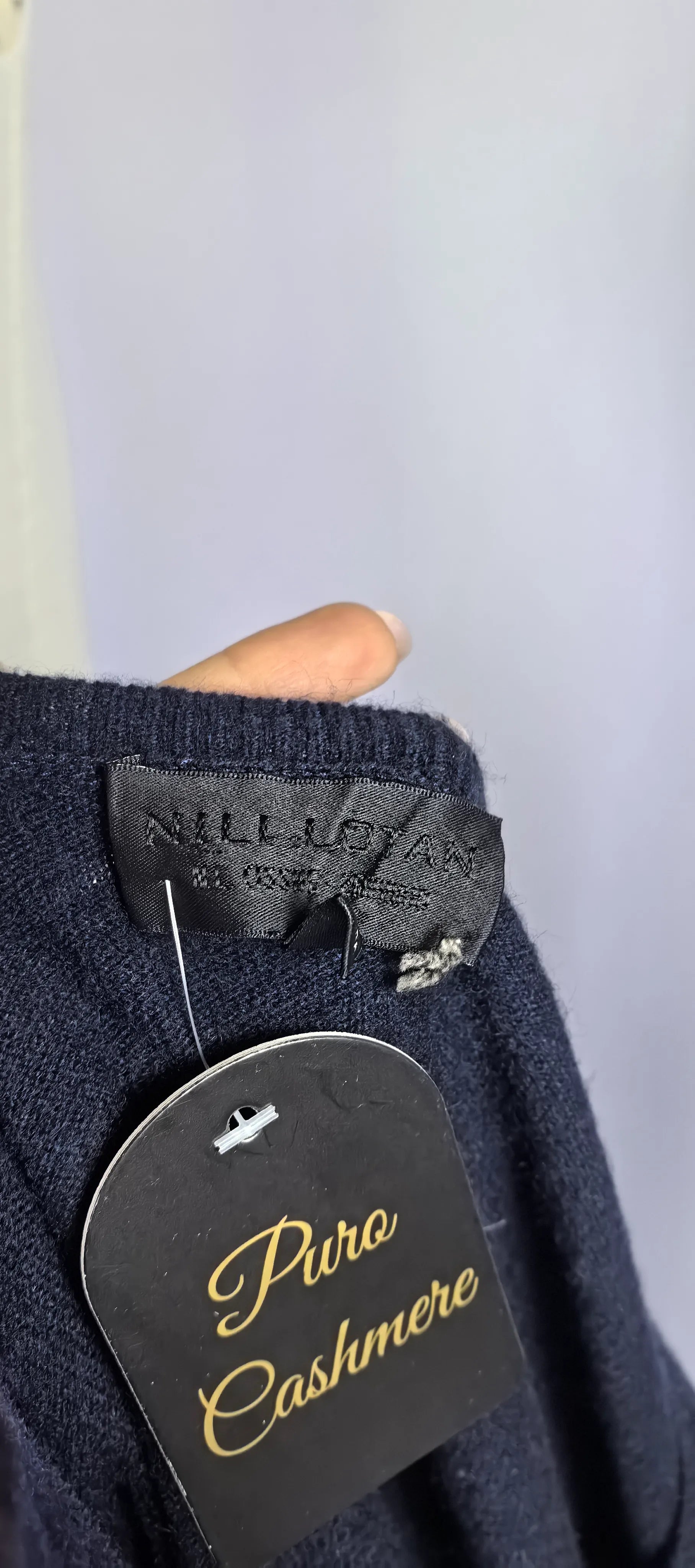 Pulover din casmir cu maneci fluture - Nill Lotan