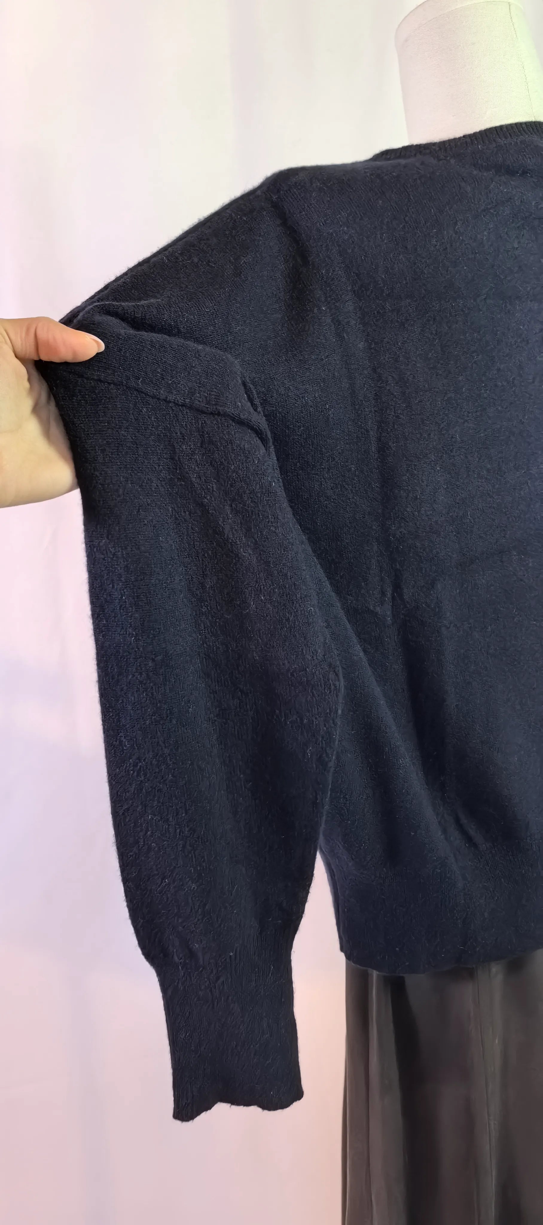 Pulover din casmir cu maneci fluture - Nill Lotan