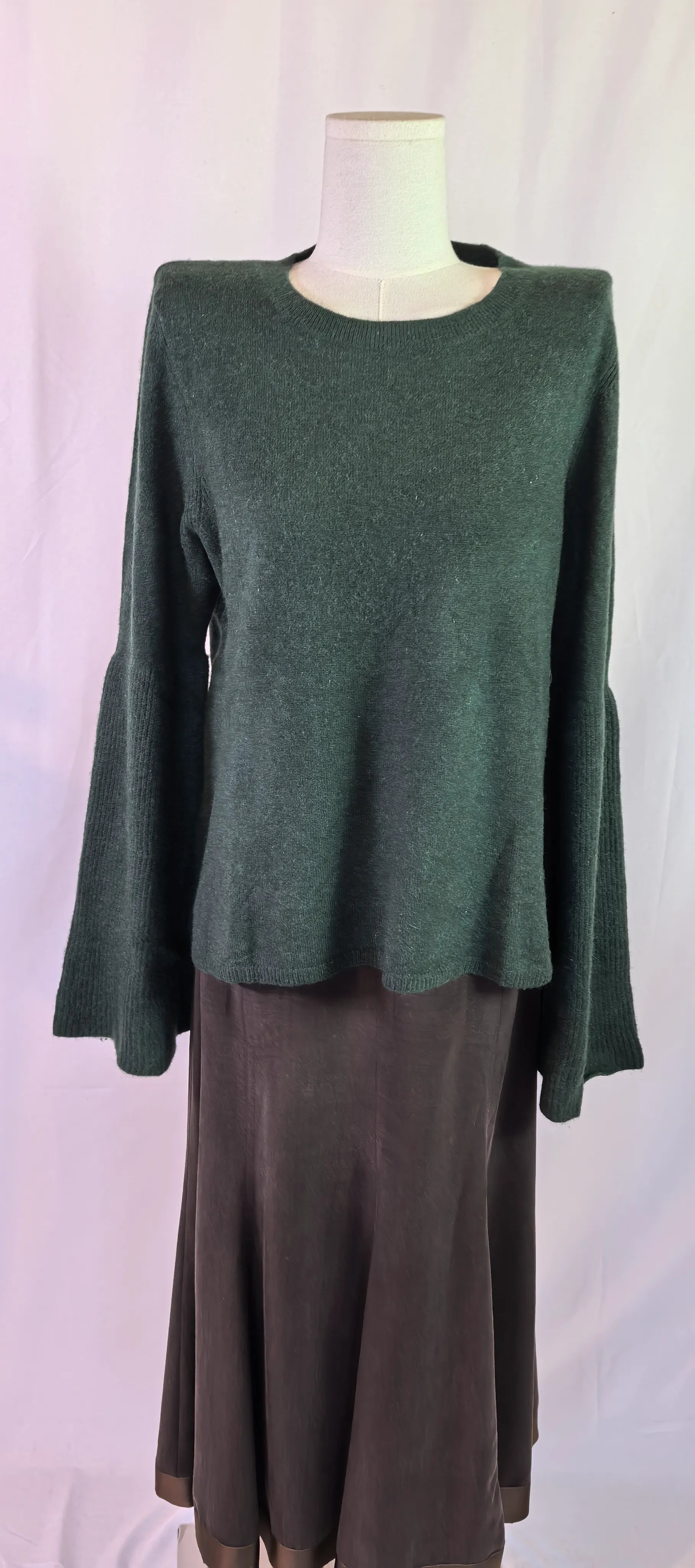 Pulover din casmir cu maneci clopot - Antonio Melani