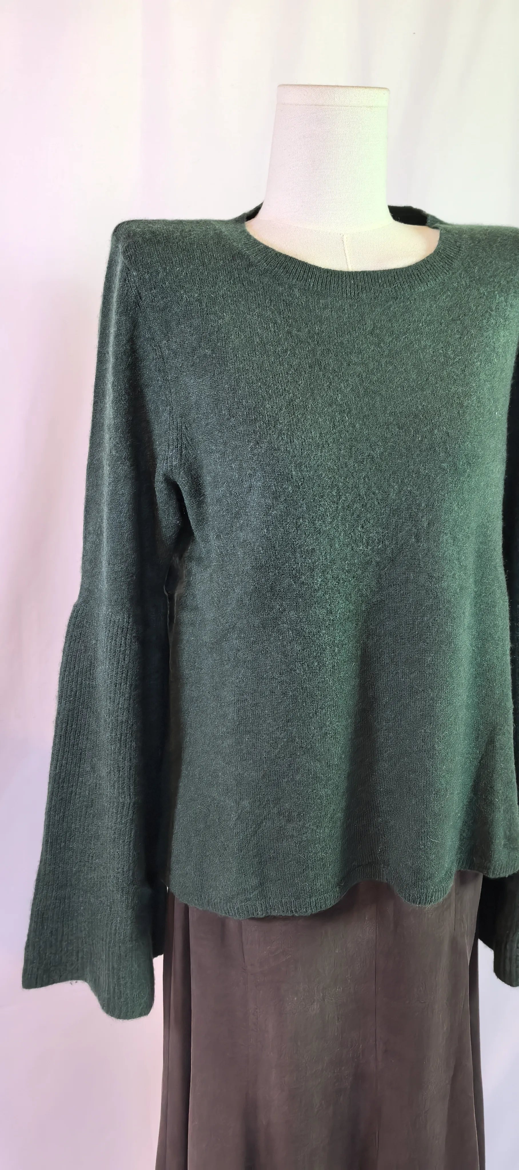 Pulover din casmir cu maneci clopot - Antonio Melani