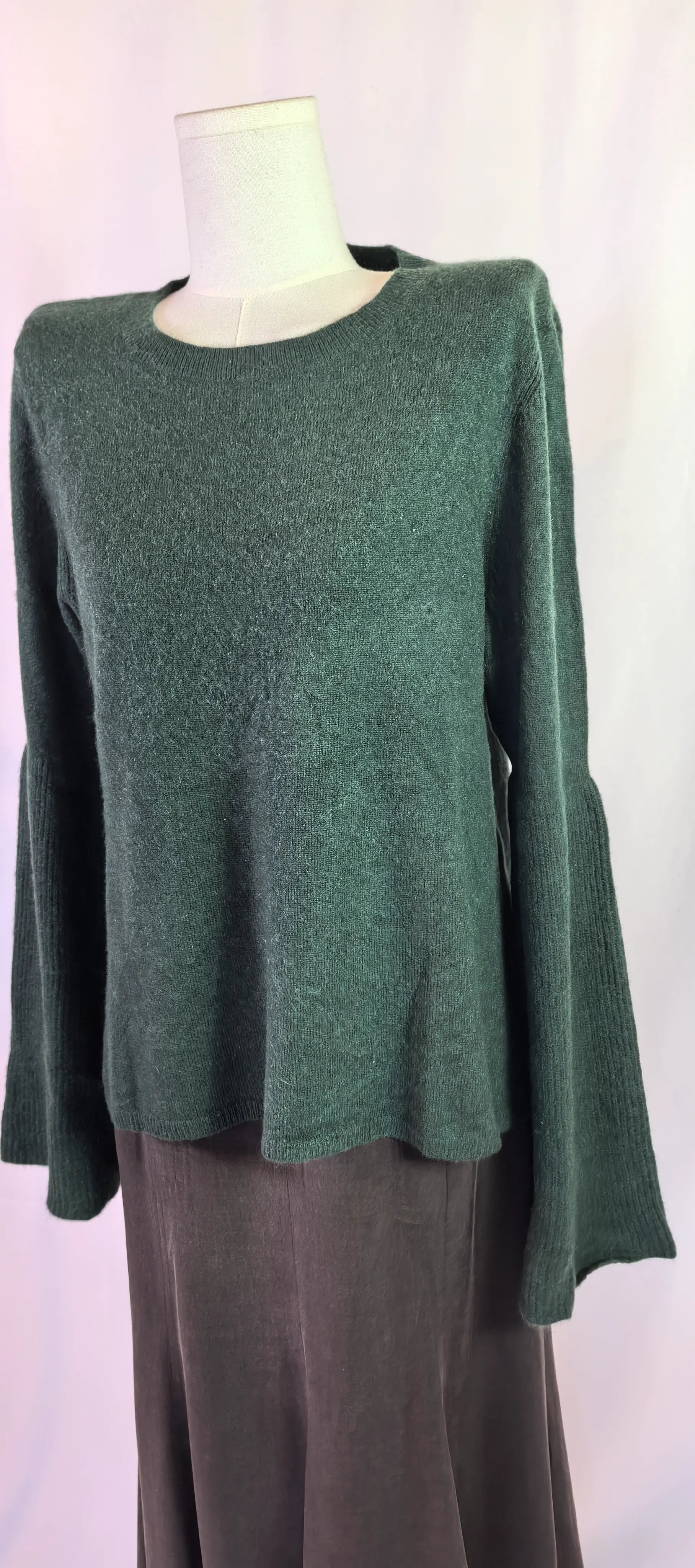 Pulover din casmir cu maneci clopot - Antonio Melani