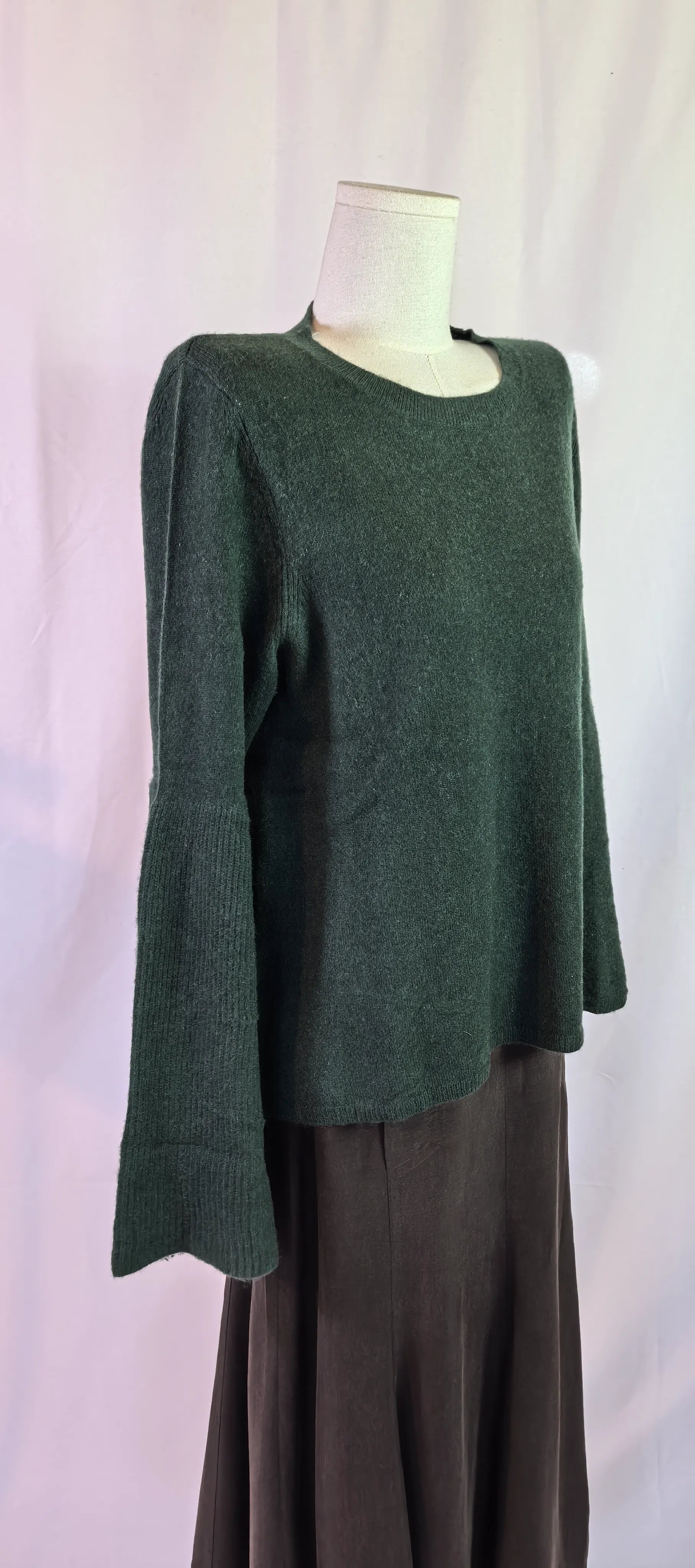 Pulover din casmir cu maneci clopot - Antonio Melani