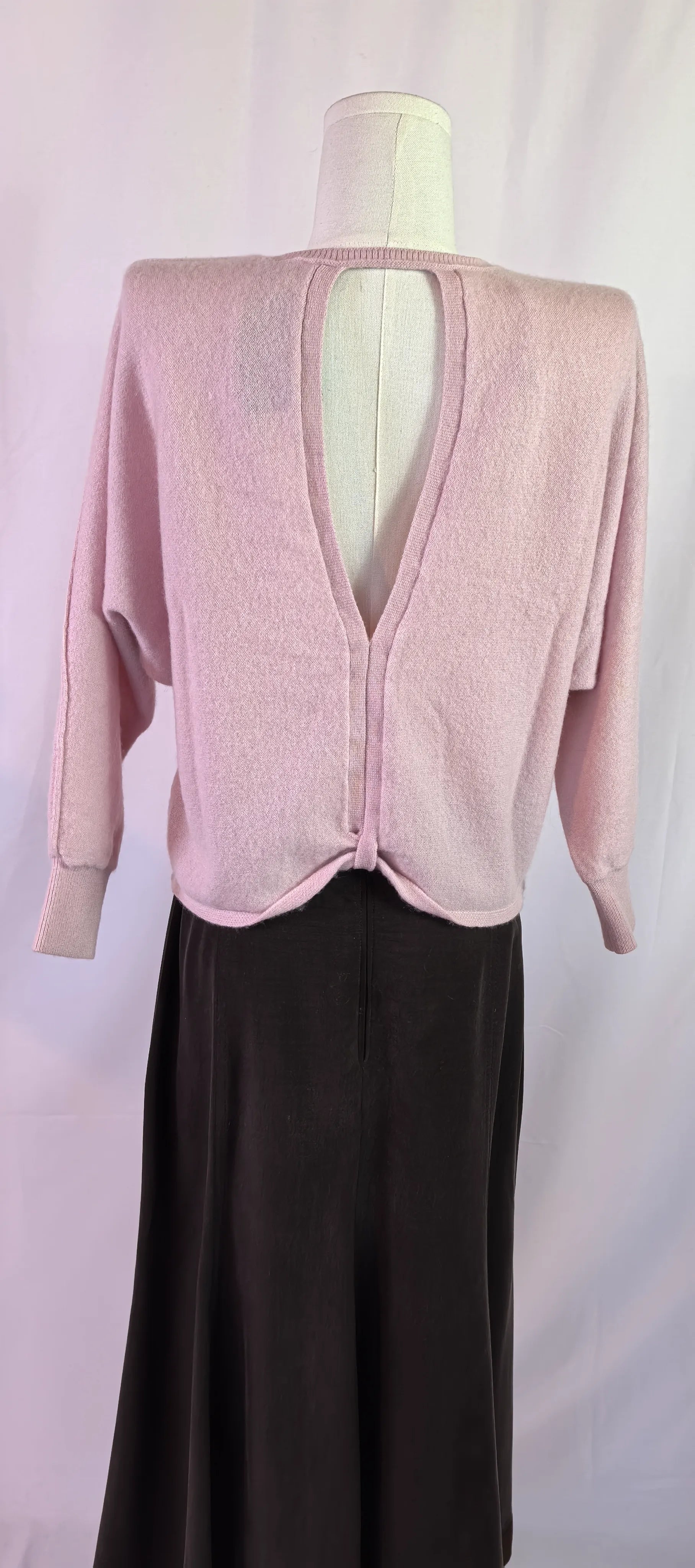 Pulover din casmir cu spatele gol  - Pilcro